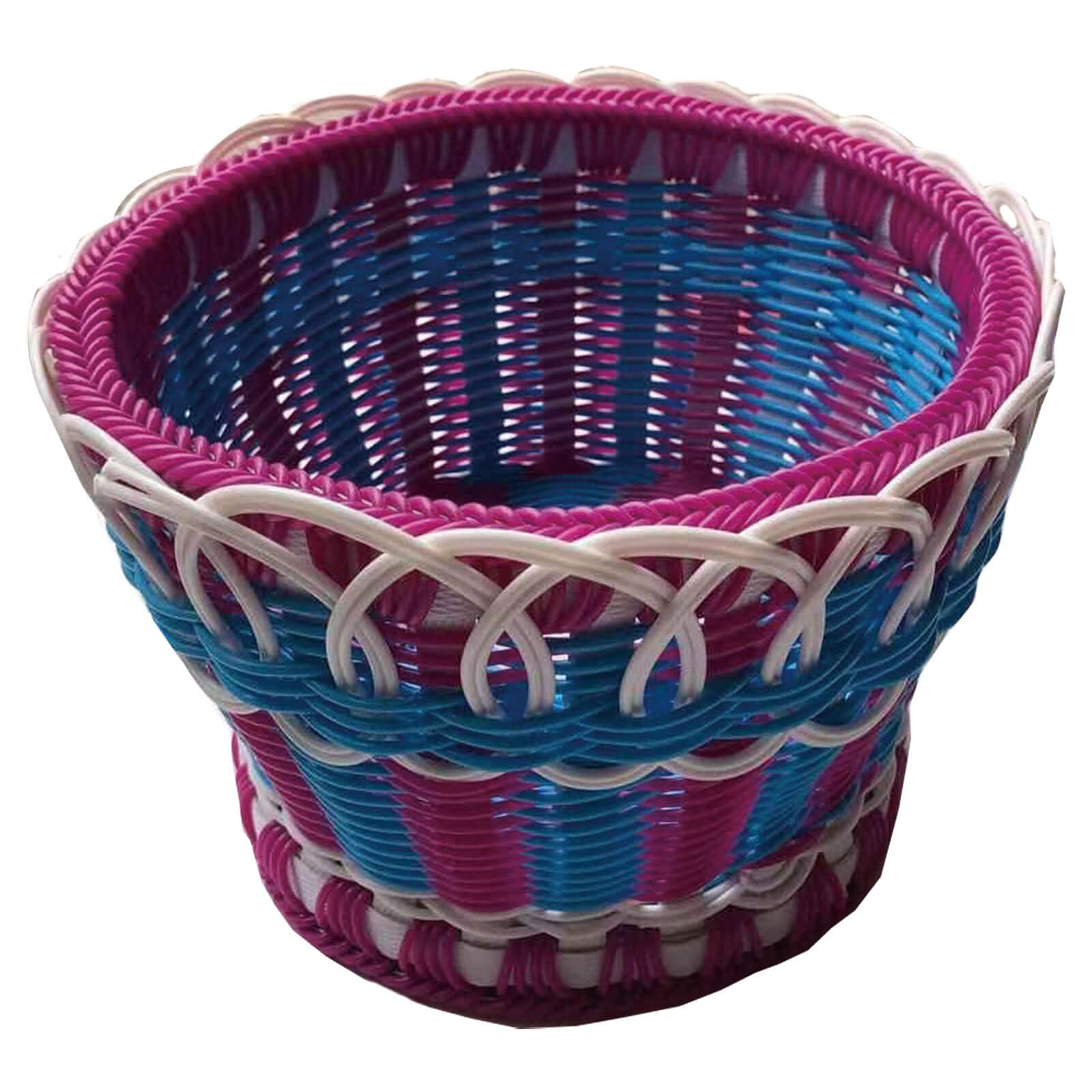 Fruit Basket,with a Woven Plastic,used as a Storage Basket,Gift Basket Empty,Easy to Clean,Beautiful and Fashionable (style1)