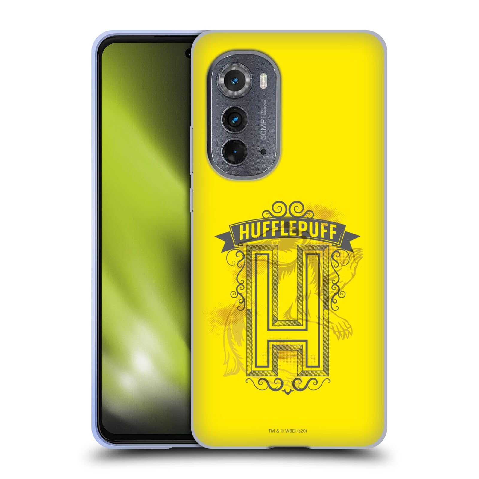 Head Case Designs Officially Licensed Harry Potter Hufflepuff 2 Deathly Hallows XVIII Soft Gel Case Compatible with Motorola Edge (2022)