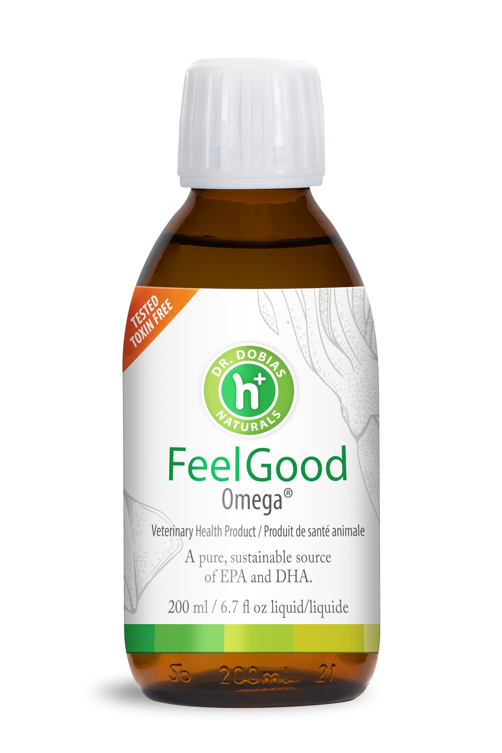 Feelgood Omega Oil for Dogs, Calamari Oils, Non-Fish Liquid Omega 3 Fatty Acids for Dogs, for Coat, Joint & Immune Health, 6.7 fl Oz