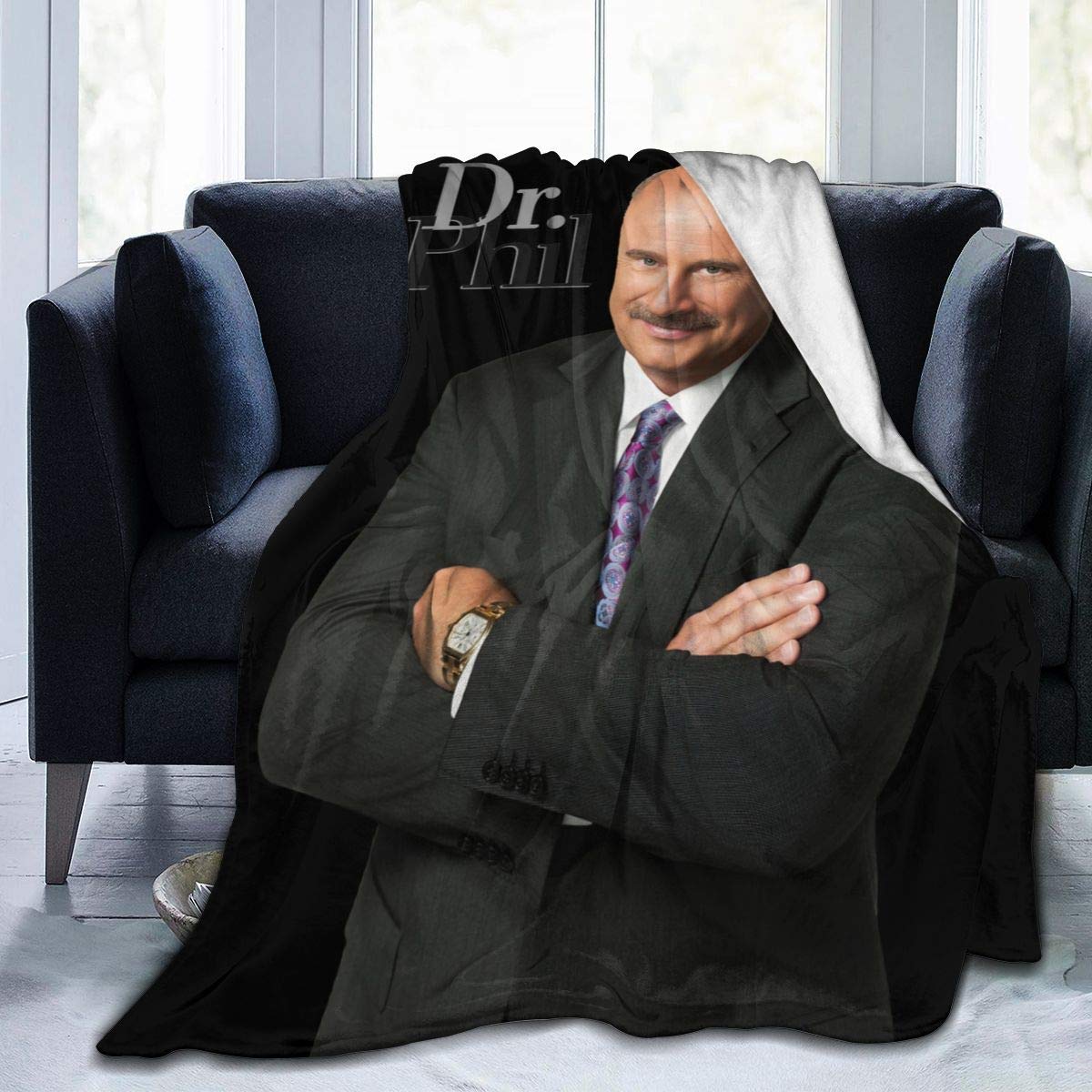 SteveMarke Dr Phil Ultra Soft Micro Fleece Blanket Warm Throw Blanket Digital Printed 50"x40"