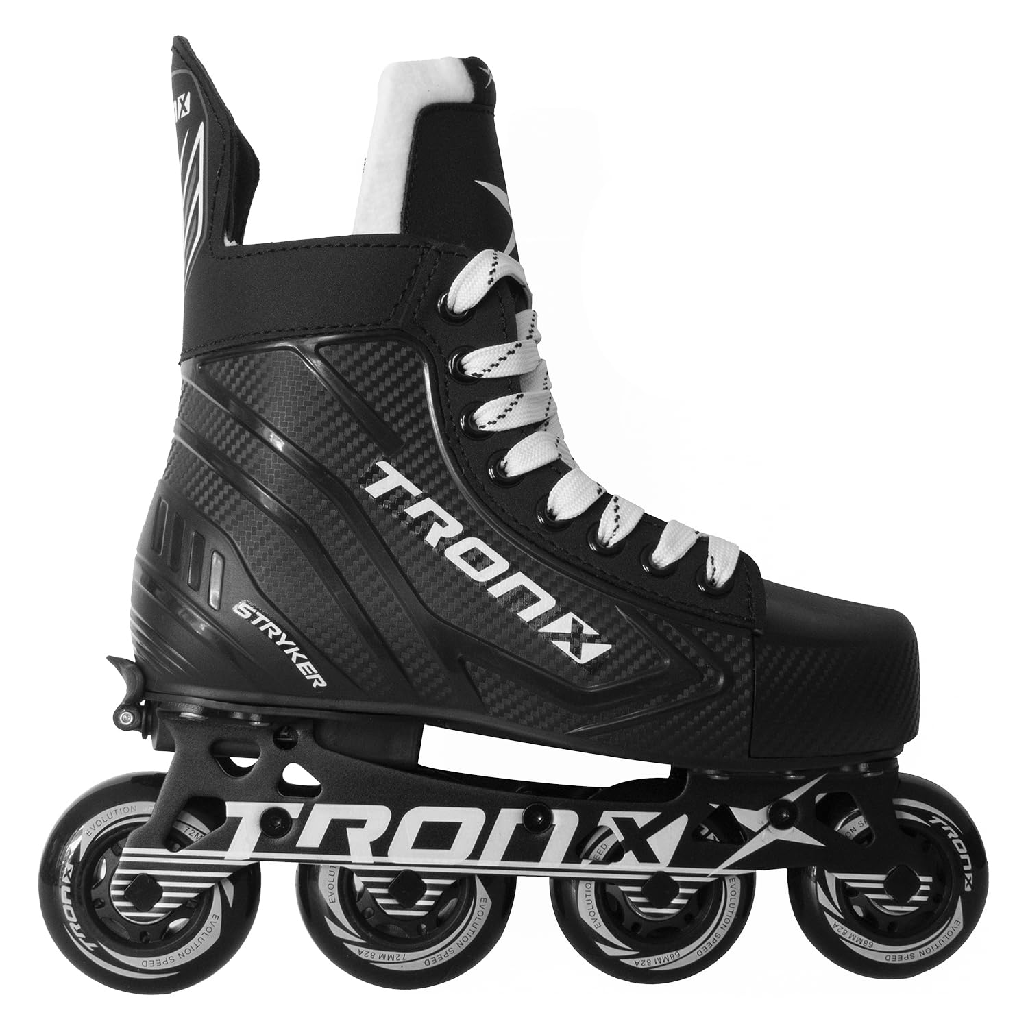 TronXStryker Adjustable Senior Intermediate Junior Youth Roller Inline Hockey Skates, New for 2024