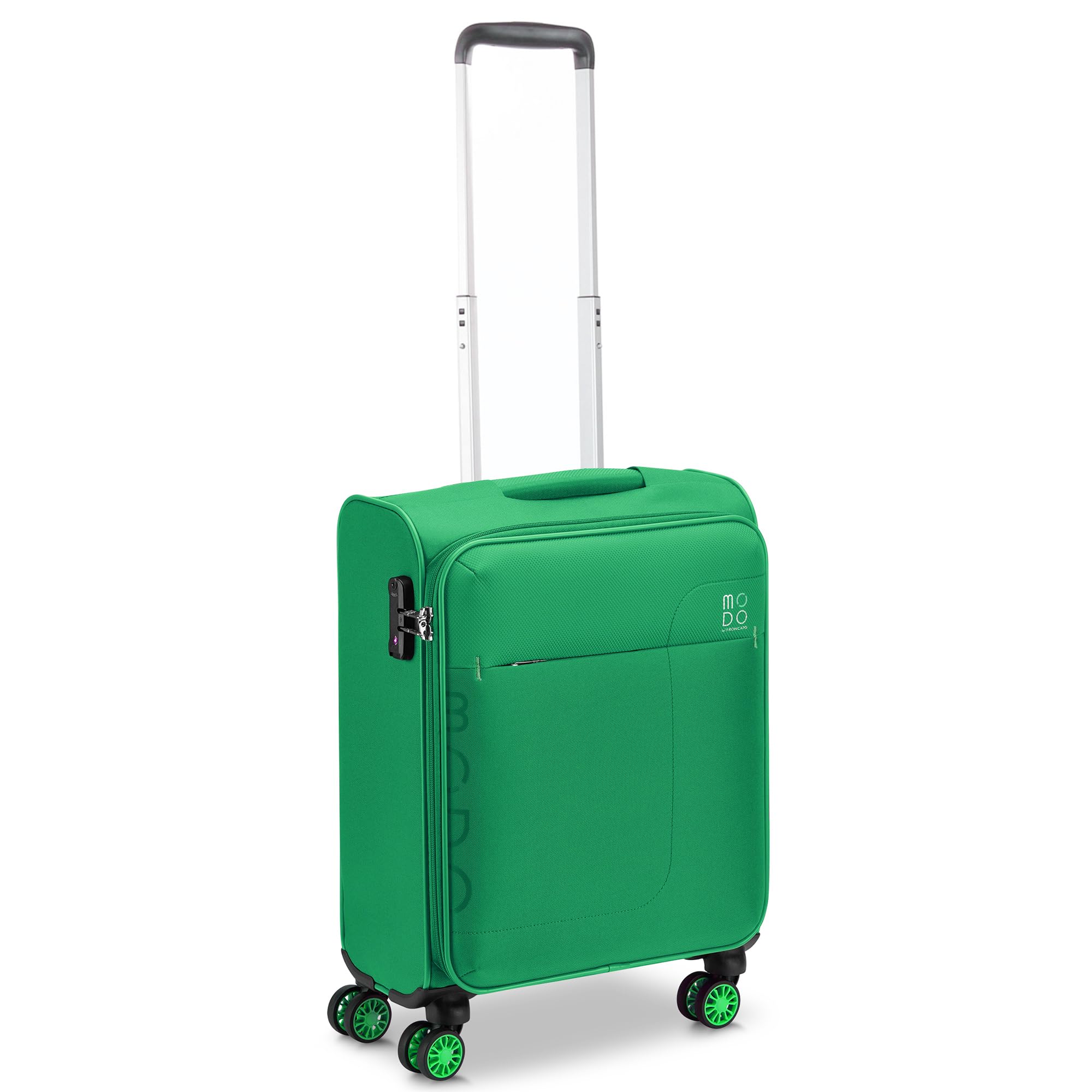 MODO BY RV RONCATOModa by Roncato Sirio 4-Wheel Soft Cabin Trolley with TSA - Mint, Green Mint, bagaglio a Mano, Sirius