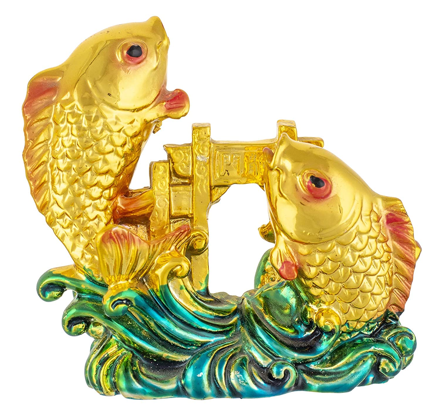 Homenique Vastu Feng Shui Double Fish for Good Luck and Prosperity