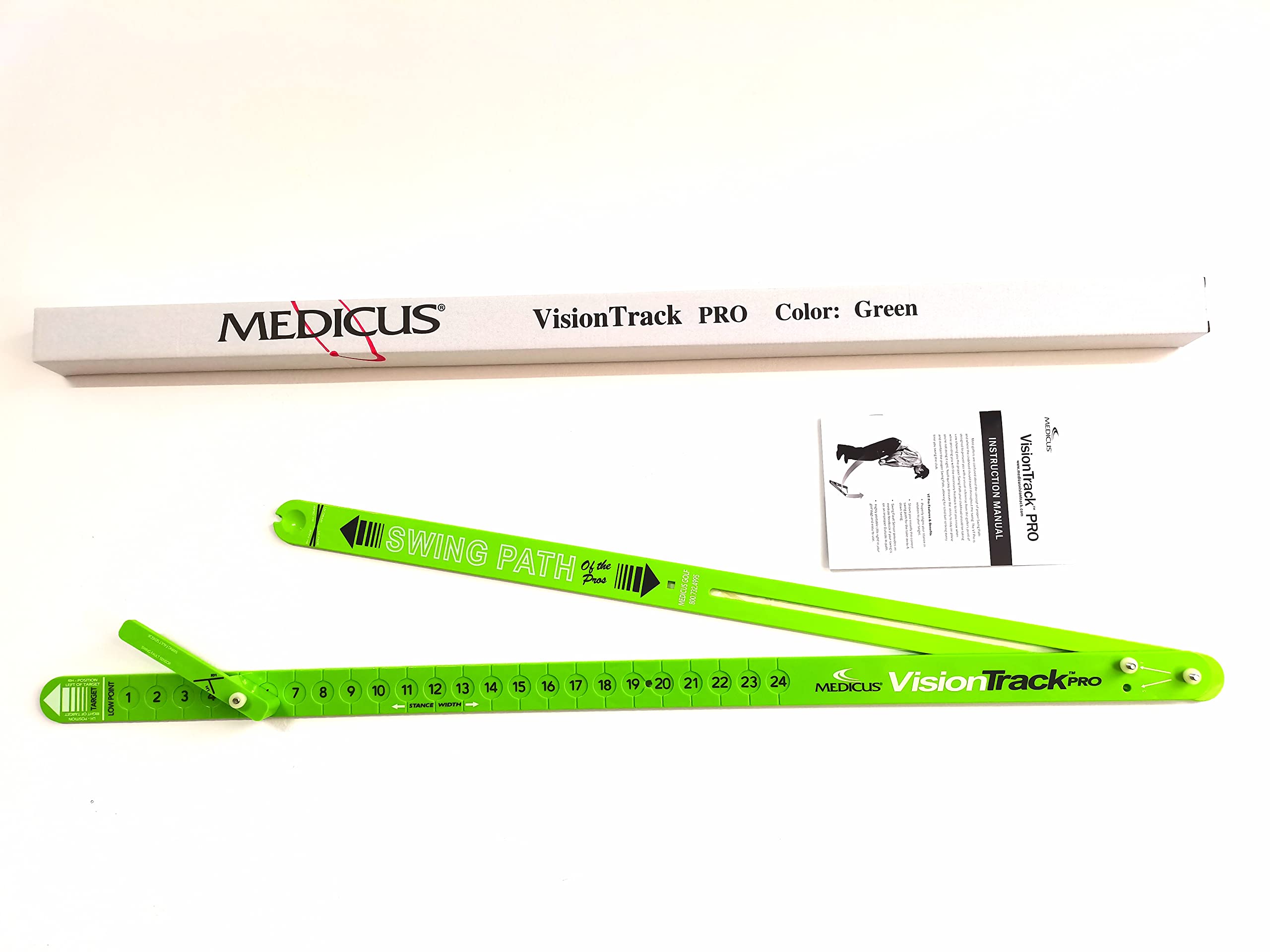 Medicus swing aids trainer VisionTrack Golf Accuracy Guide in Green