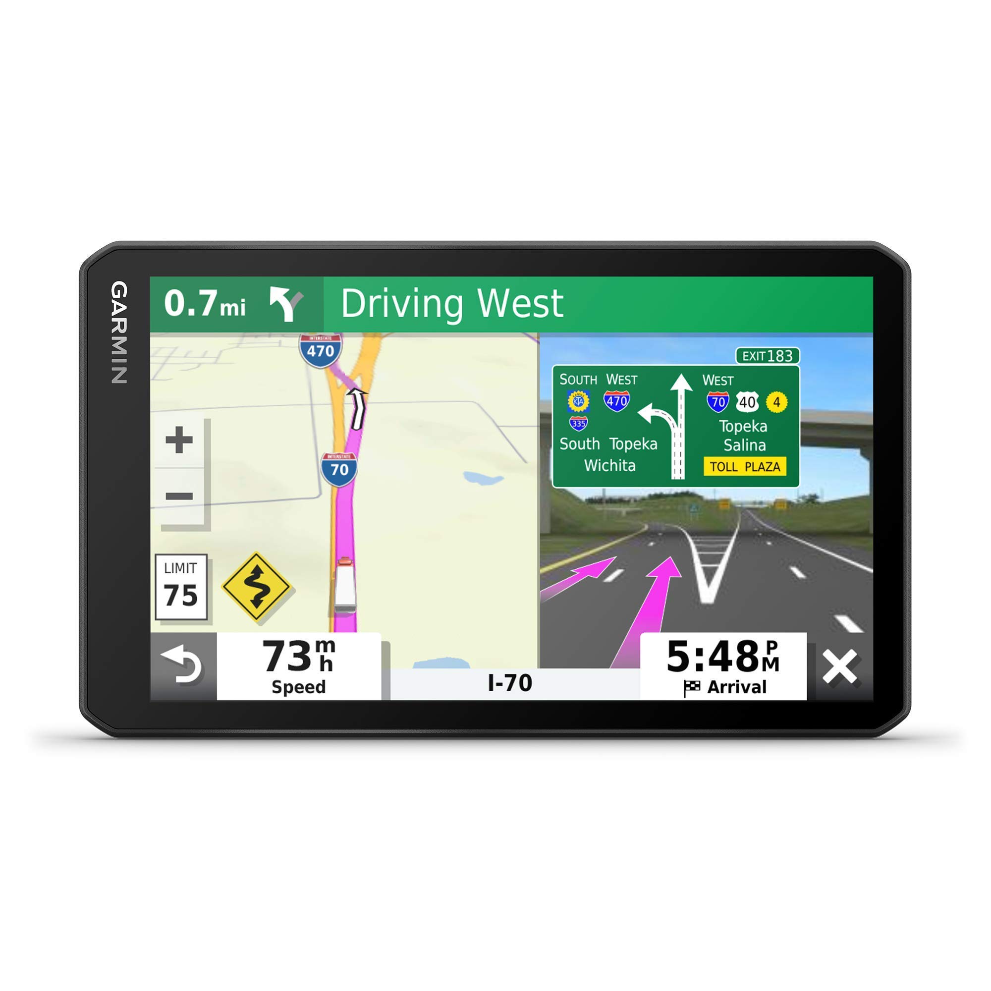 Garmin - dezl OTR700 7 inches GPS Truck Navigator - Black 010-02313-00 (Renewed)