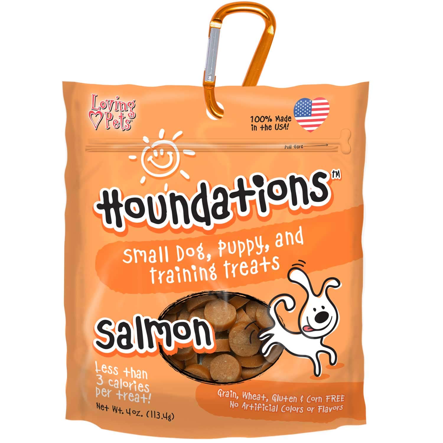 Loving PetsHoundations Salmon Training Treats Salmon Dog Treat, 4 Oz/One Size