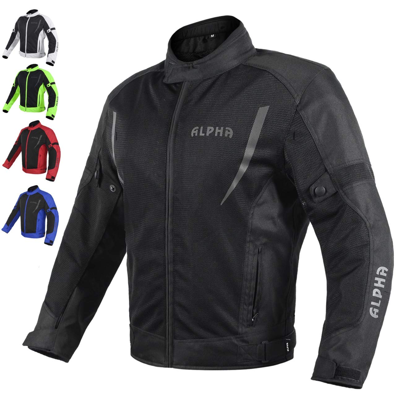 HI VIS MESH MOTORCYCLE JACKET FOR MENS RIDING BIKERS RACING DUAL SPORTS BIKE ARMORED PROTECTIVE