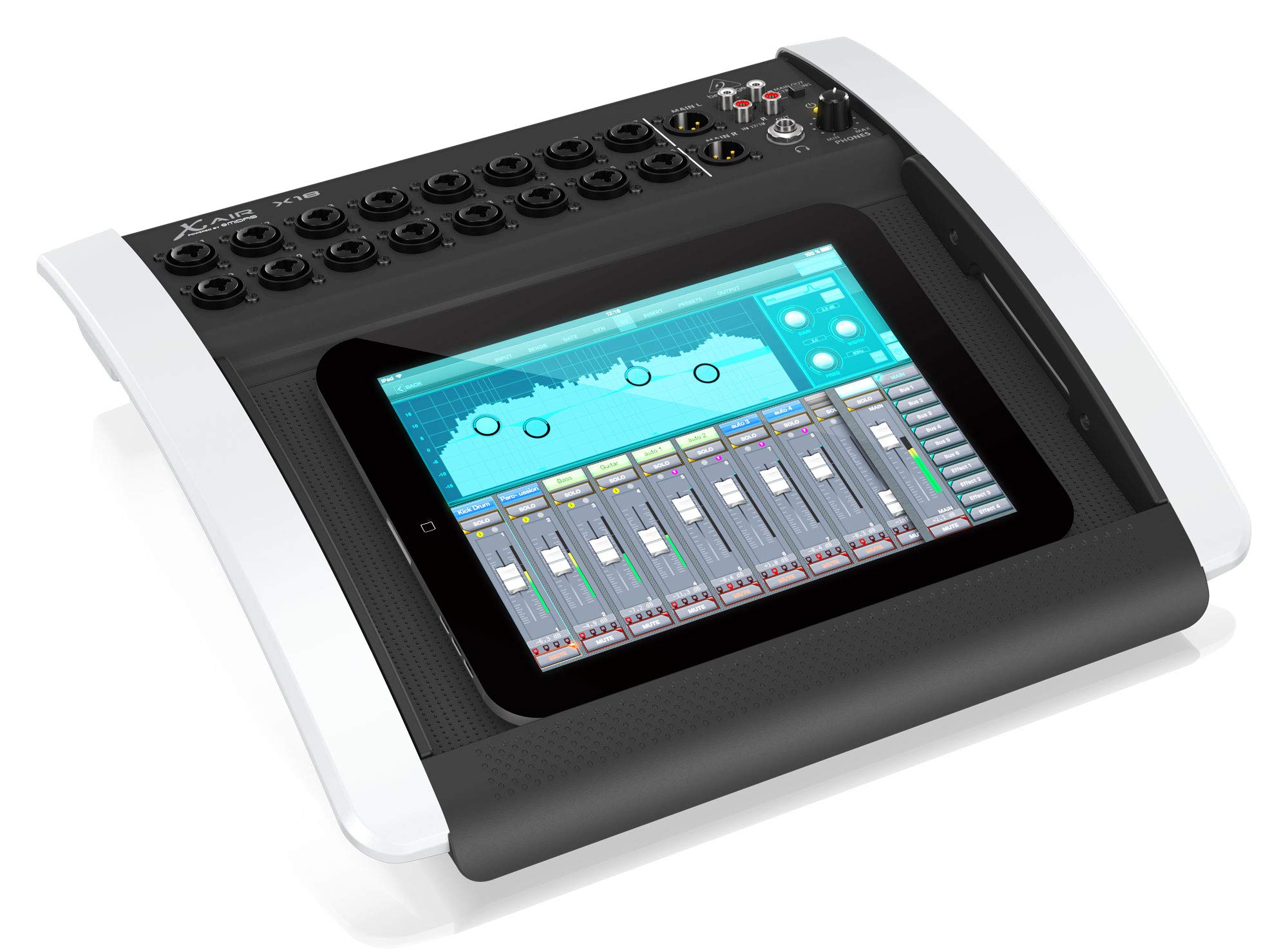 Behringer X AIR X18 18 Channel, 12-Bus Digital Mixer for iPad/Android Tablets with 16 Programmable Midas Preamps, Integrated Wifi Module and Multi Channel USB Audio Interface