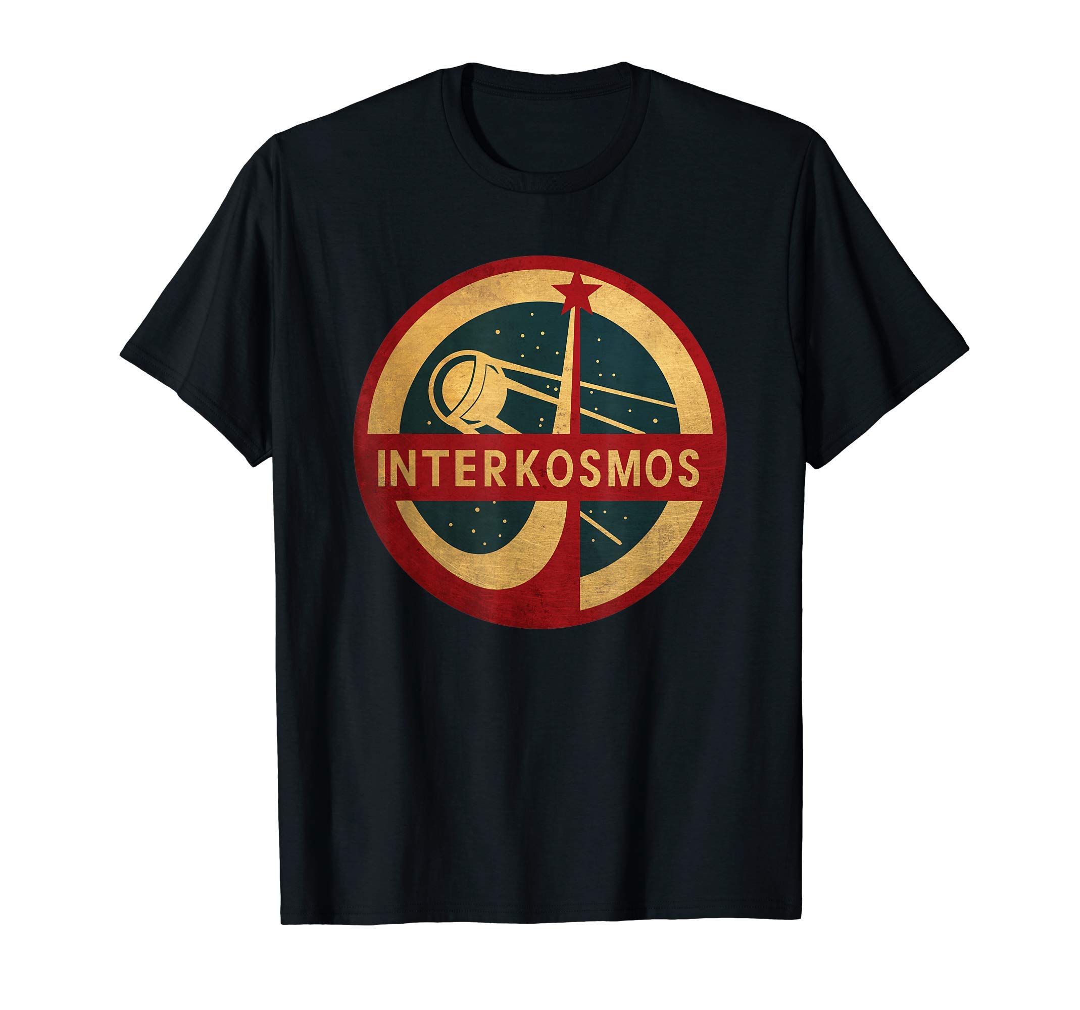 CCCP Vintage ArtInterkosmos Space Program Sputnik Satellite T-Shirt