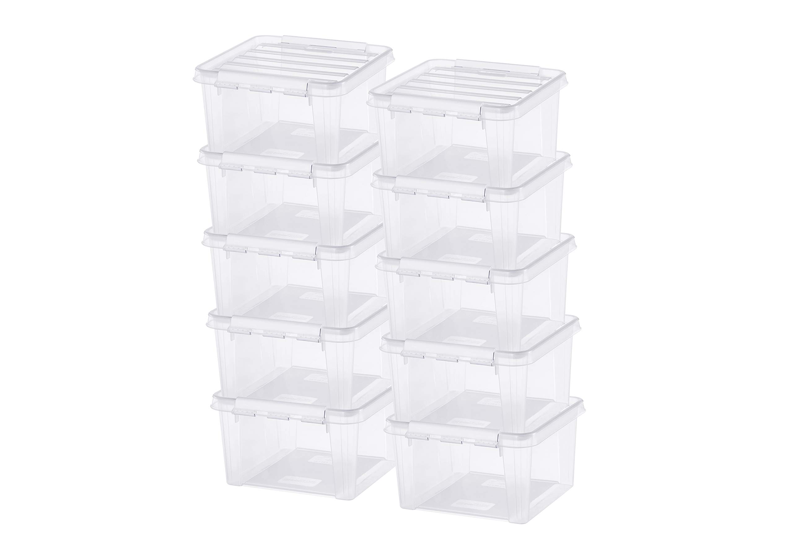 SmartStore - Classic 12 - Set of 10 Medium Storage Boxes - Transparent - 28 x 28 x 17 cm - 8l