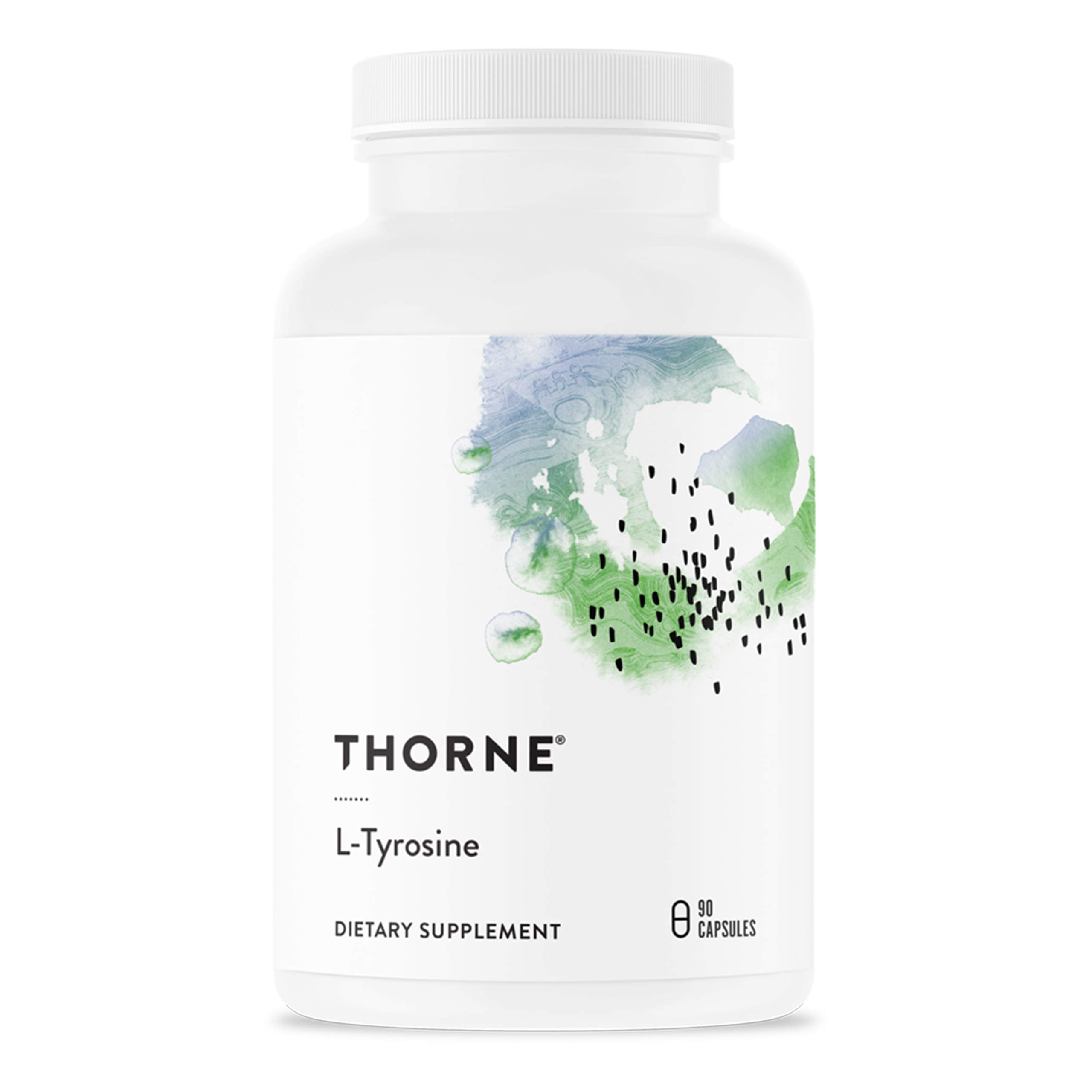 THORNE L-Tyrosine - Amino Acid Supplement to Support Production of Dopamine and Norepinephrine - 90 Capsules