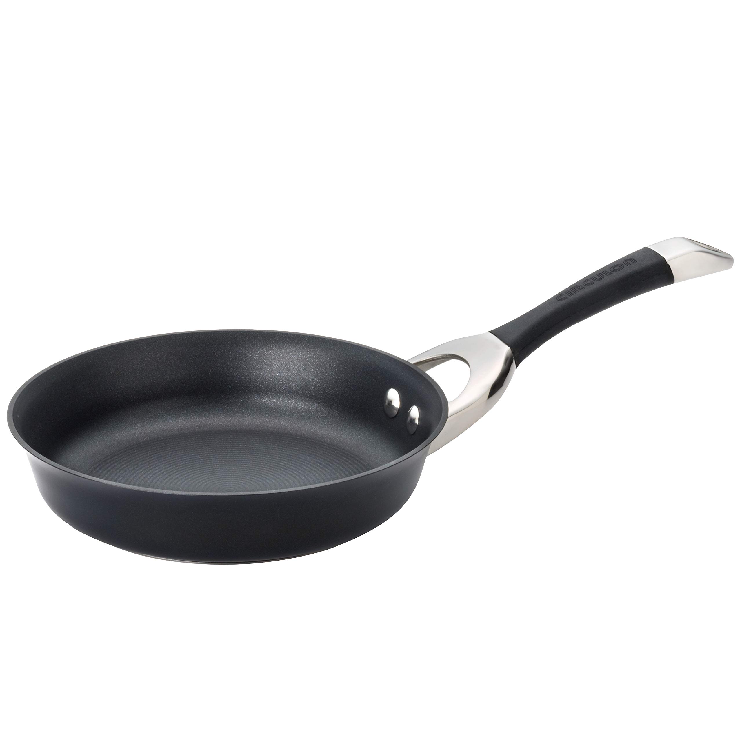 Circulon Symmetry Hard-Anodized Nonstick Frying Pan, 8.5-Inch, Black