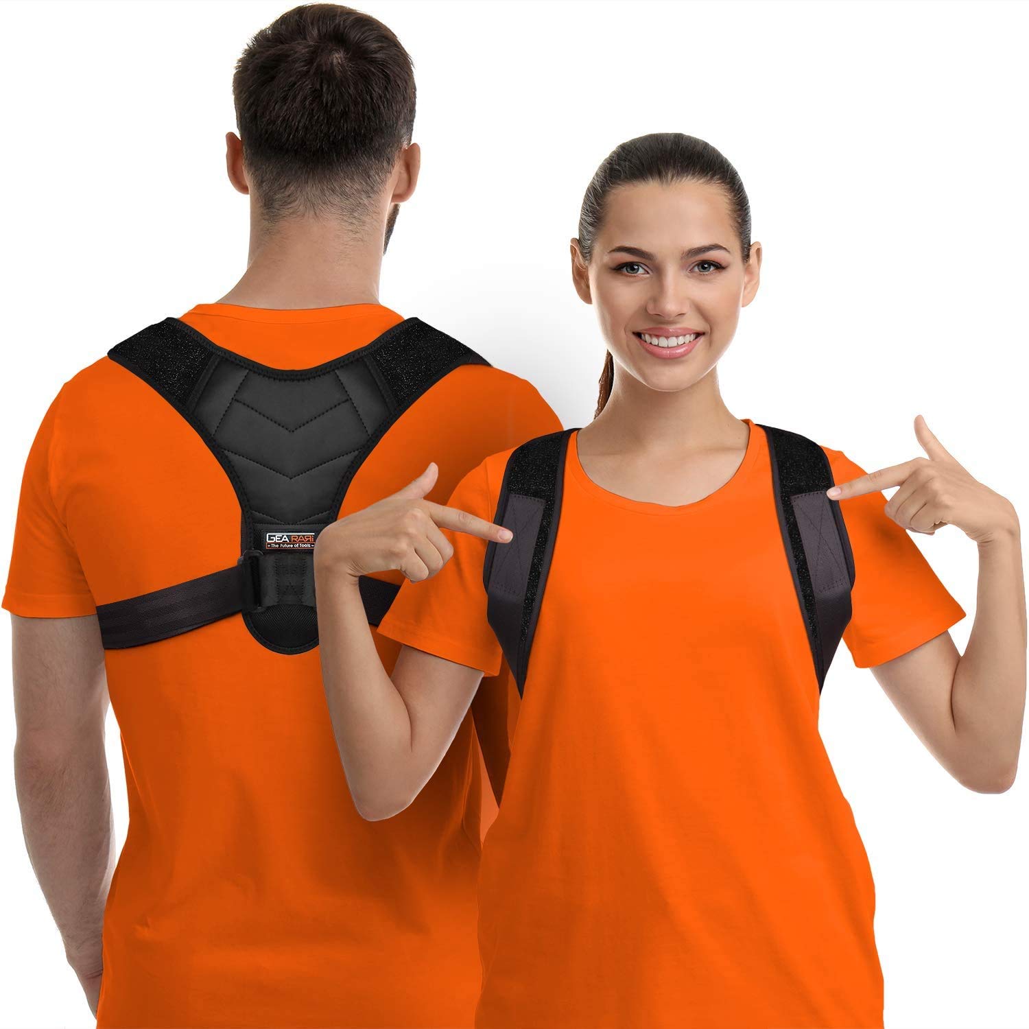 Posture Corrector for Men and Women, Upper Back Brace for Clavicle Support, Adjustable Back Straightener and Providing Pain Relief from Neck, Back & Shoulder, (Universal)