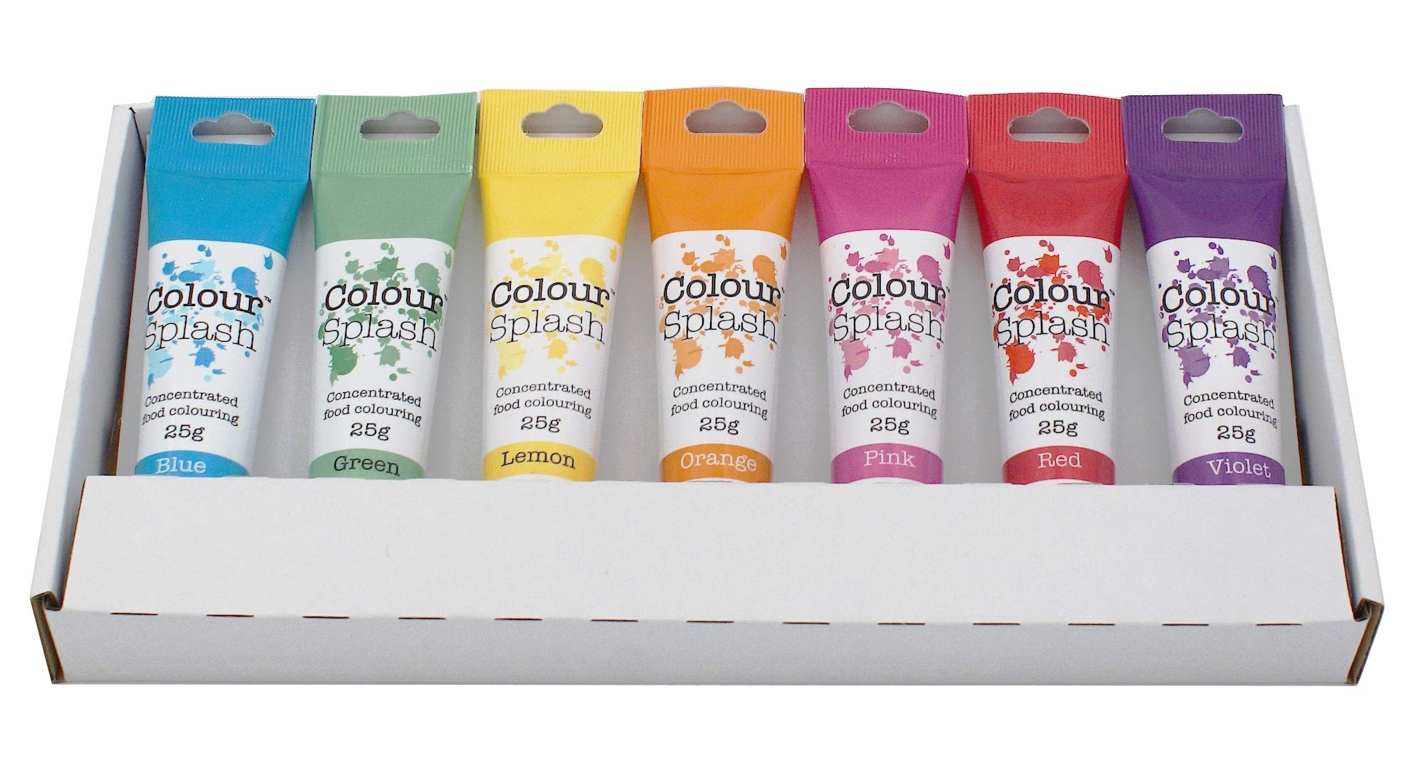 Colour Splash Food Colouring Gel (Rainbow Colours 7 Set)