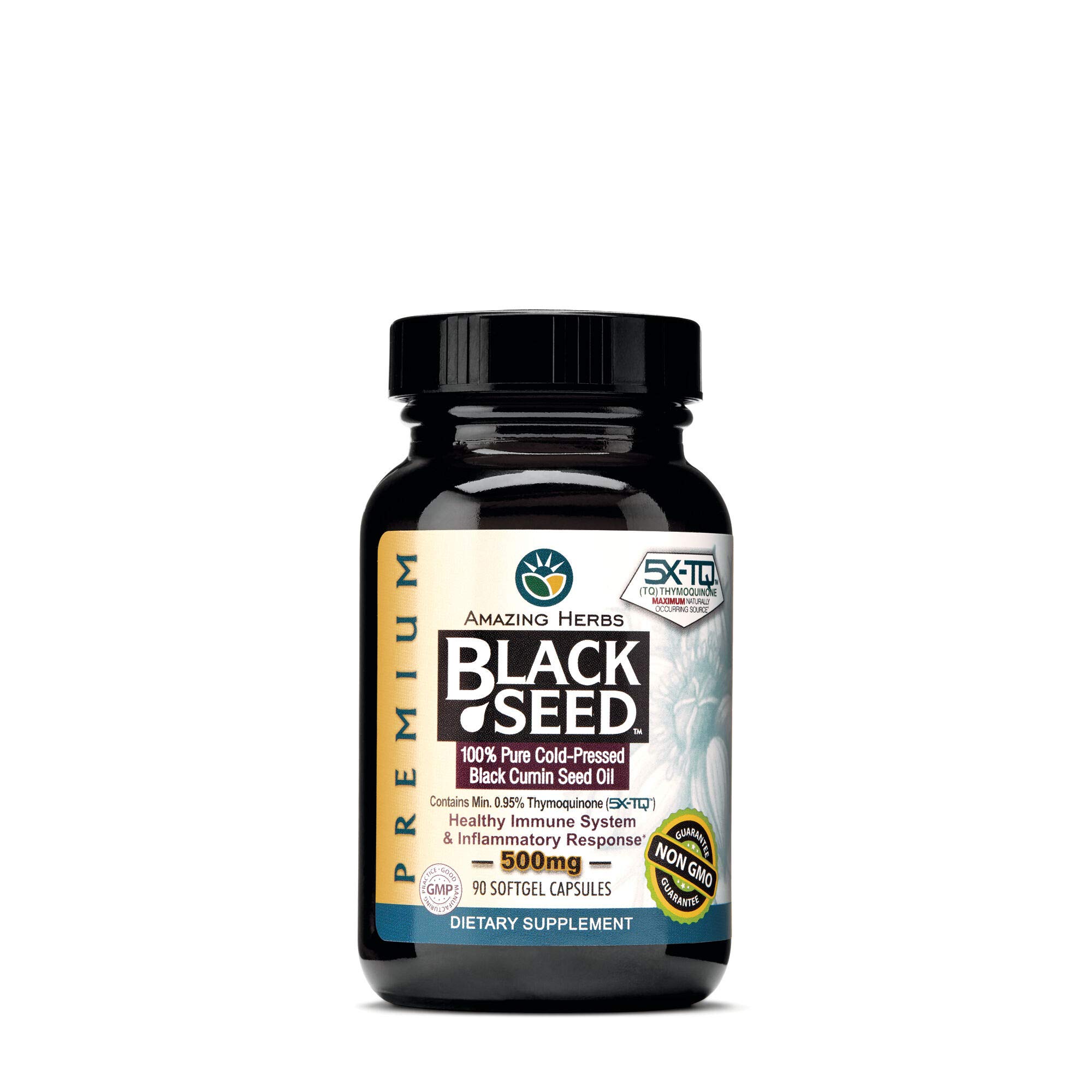 Amazing Herbs, Black Seed, 500 Mg, 90 Softgel Capsules