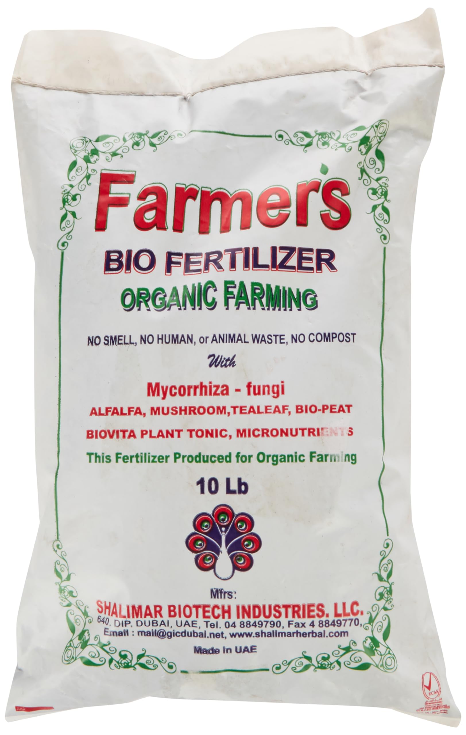 Shalimar Farmer's Organic Bio Fertilzer - 10 lb