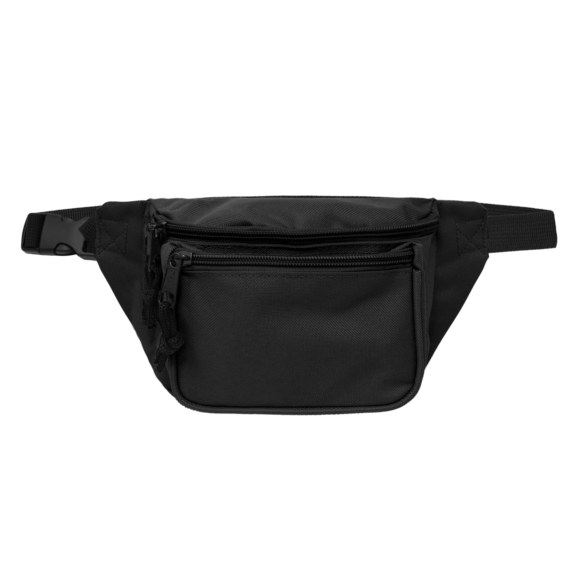 DALIX3 Pocket Fanny Pack Black Maroon Royal Blue