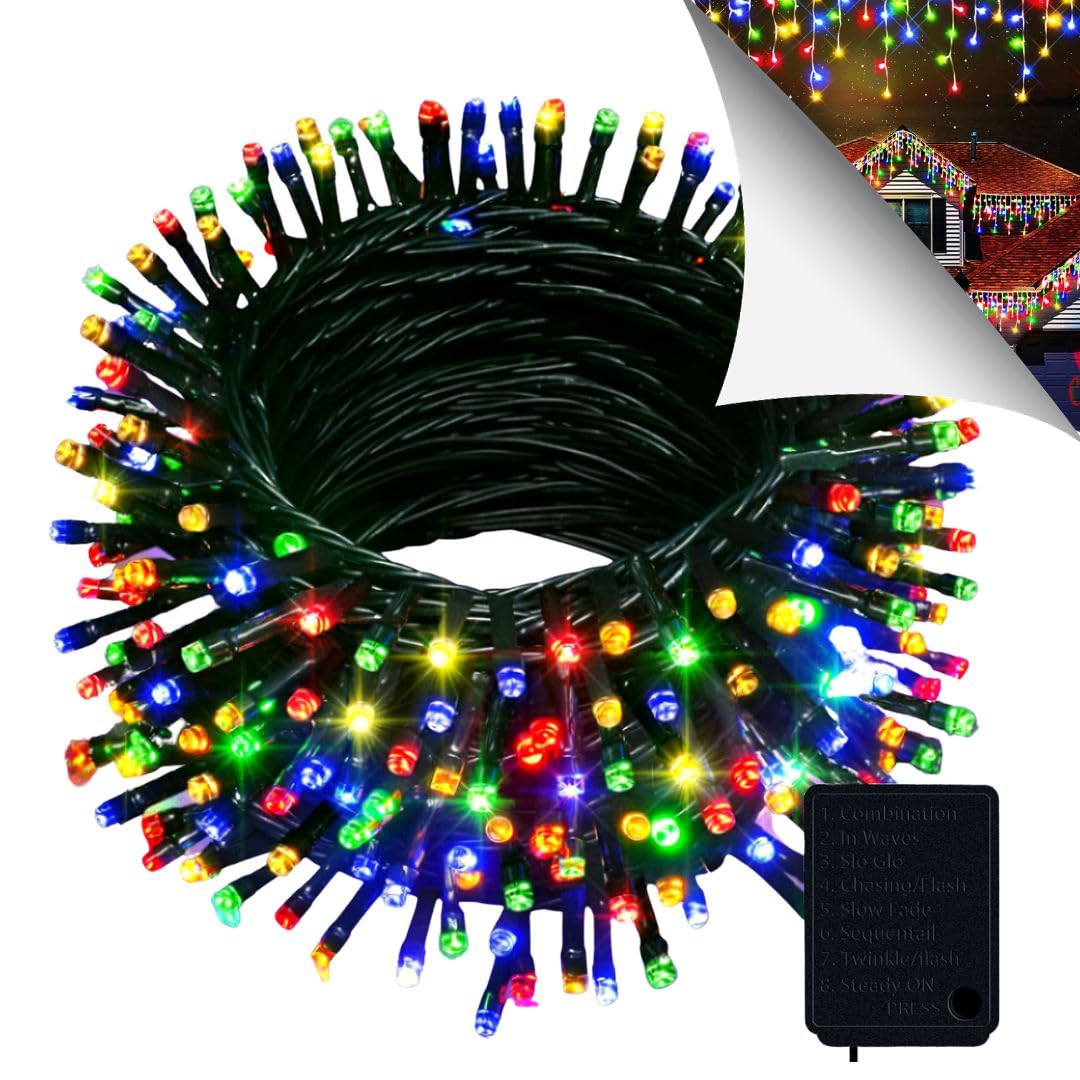 Ryt™ Diwali Light - Outdoor LED Decorative String Lights, 45m Waterproof Pixel Serial for Festival Home Garden Balcony, Multi Colour Rice Decor, Long-Lasting Lighting Decoration jhalar