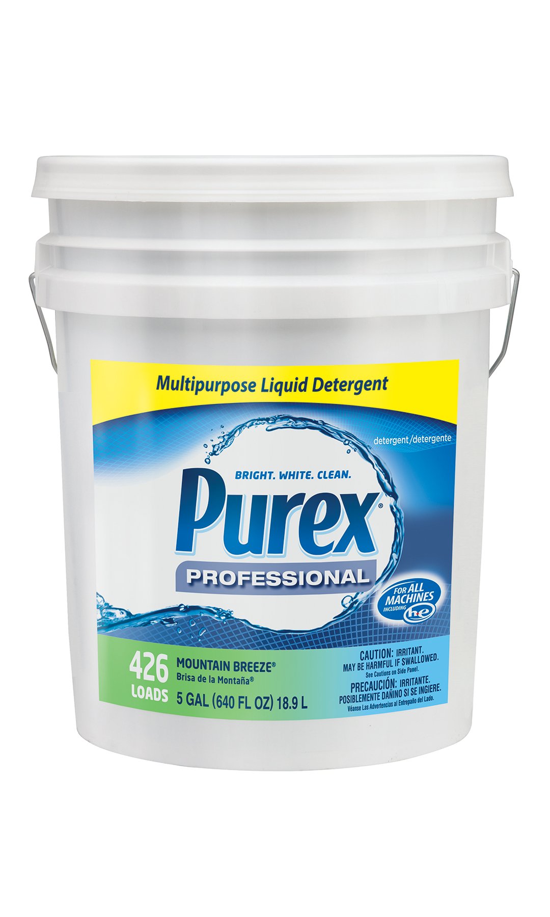 Dial 1468876 Professional Purex Mountain Breeze Multipurpose Liquid Detergent, 5 Gallon Pail, 426 Loads