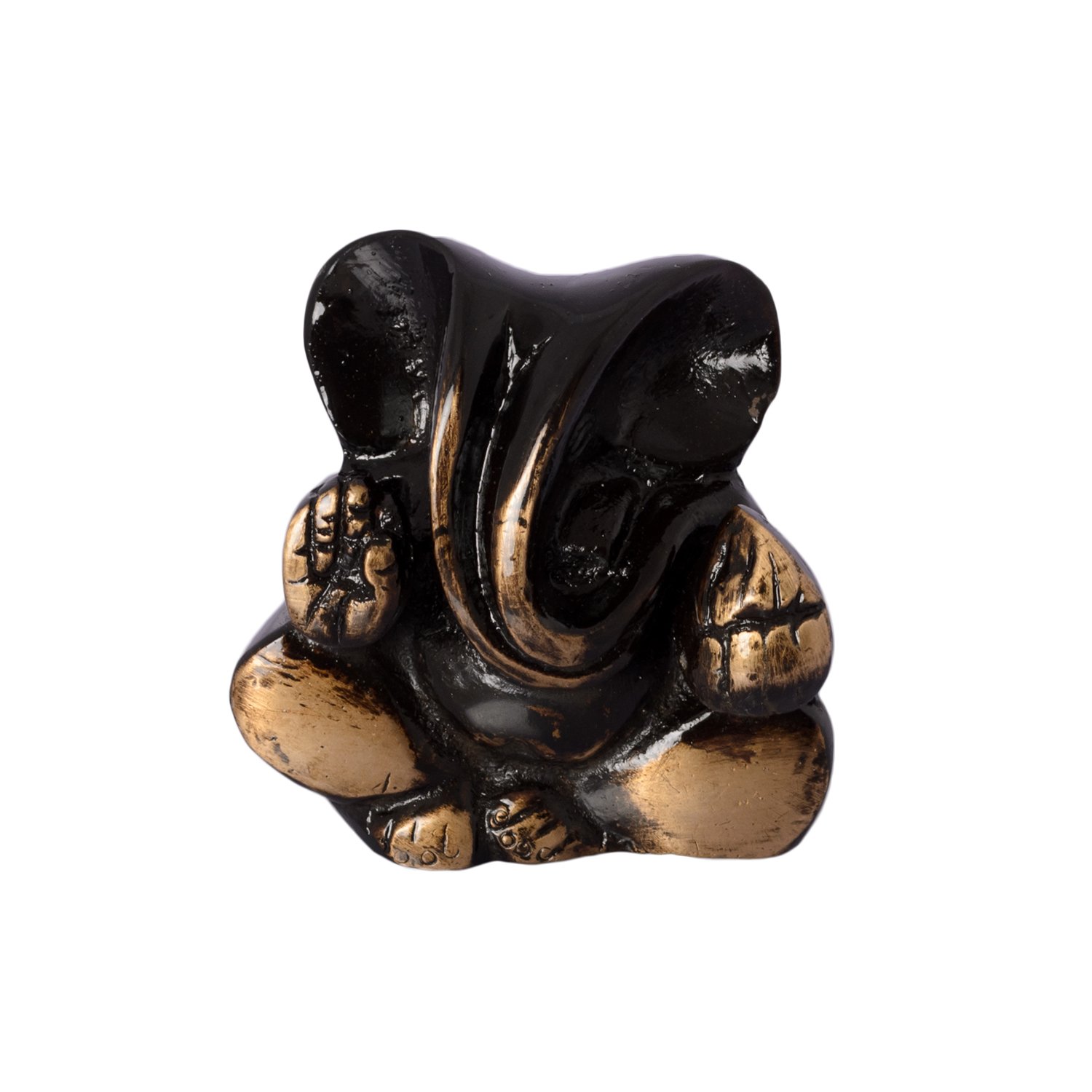 eCraftIndia Brass Antique Finish Diving Appu Ganesha