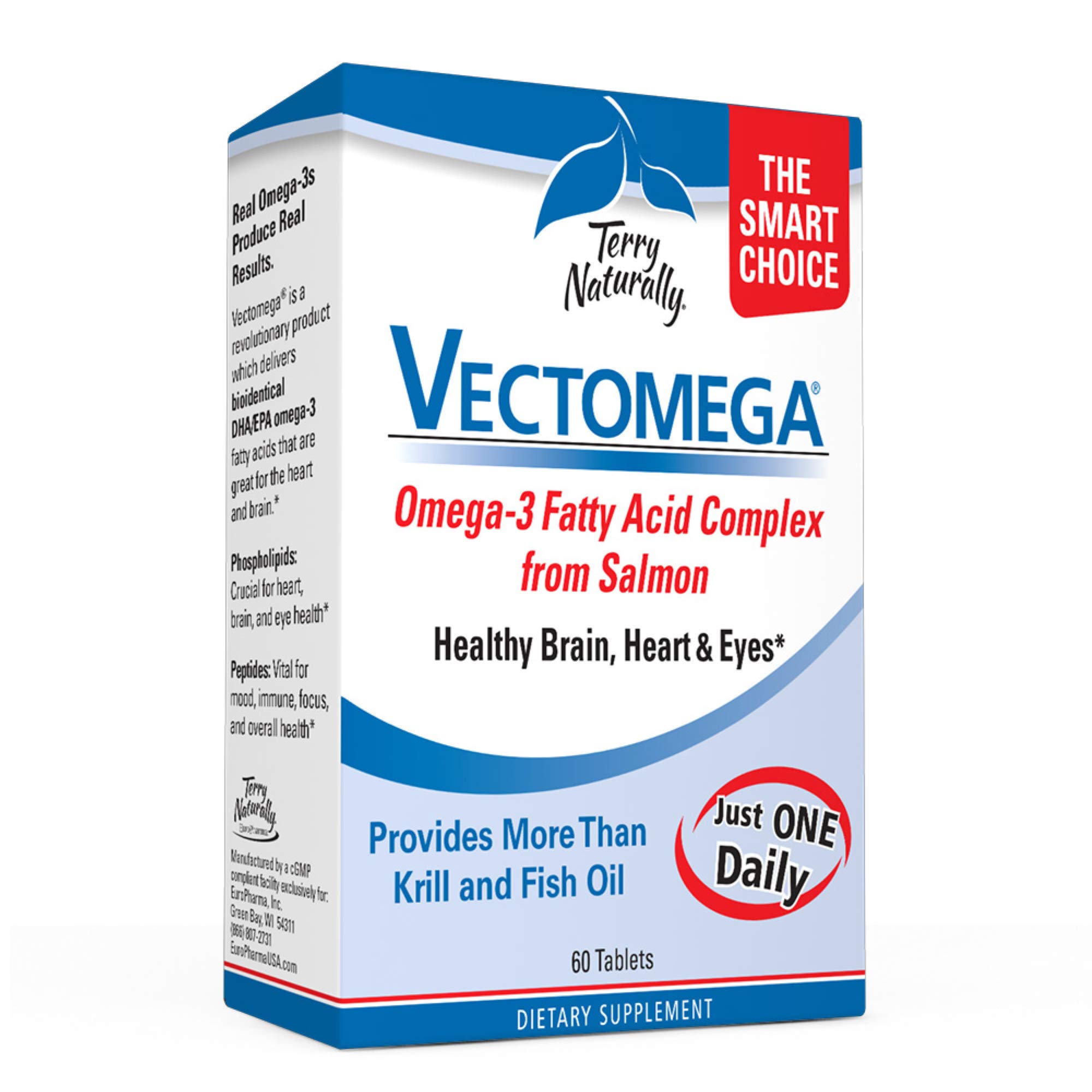 Terry NaturallyVectomega, Omega-3 Fatty Acid Complex with Salmon - 60 Tablets