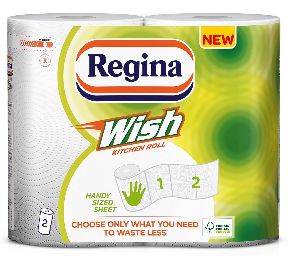 Regina Wish Kitchen Roll, Pack of 2