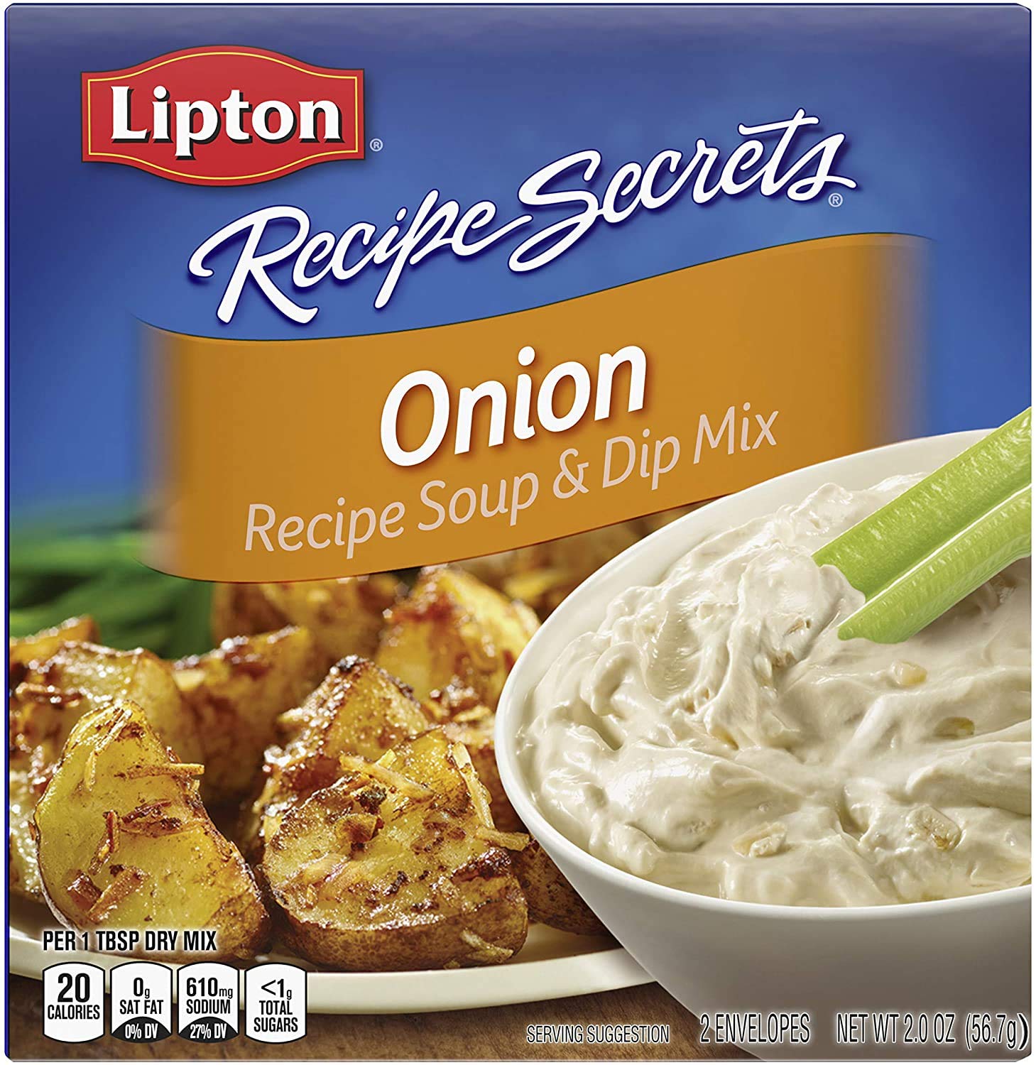 Lipton Recipe Secrets - Onion Recipe Soup & Dip Mix (2 Boxes)