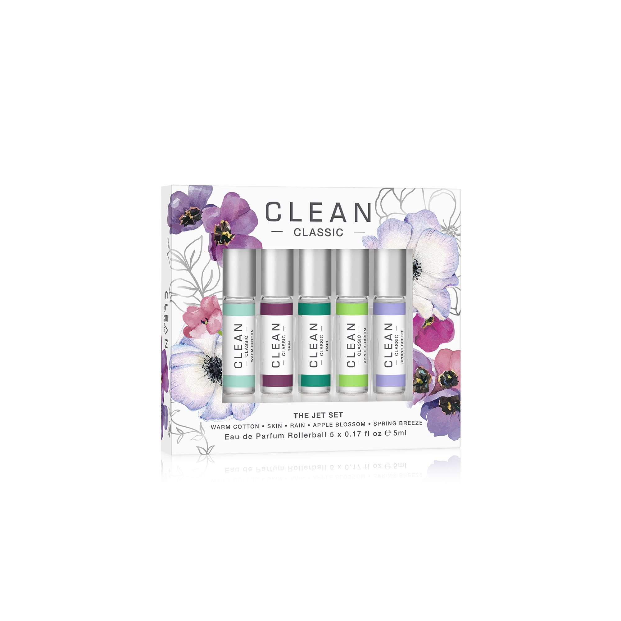 CLEANCLASSIC Eau de Parfum Gift Set, Light, Layerable Fragrance, Vegan, Phthalate-Free, & Paraben-Free