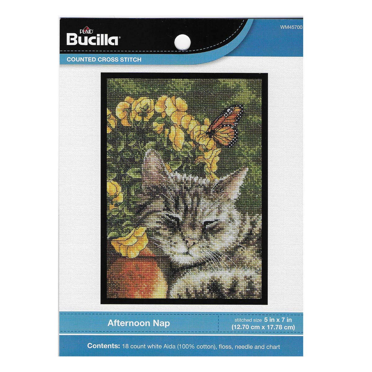 Bucilla AFTERNOON NAP Cross Stitch Kit