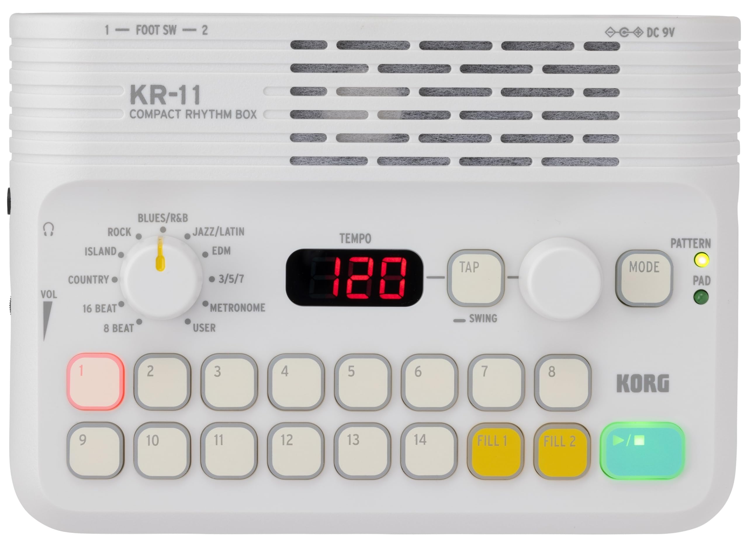 KorgKR-11 - Compact Rhythm Box Drum Machine