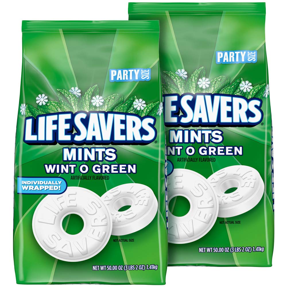 LIFE SAVERS Mints Wint-O-Green Hard Candy, 50-Ounce Bag (Pack of 2)