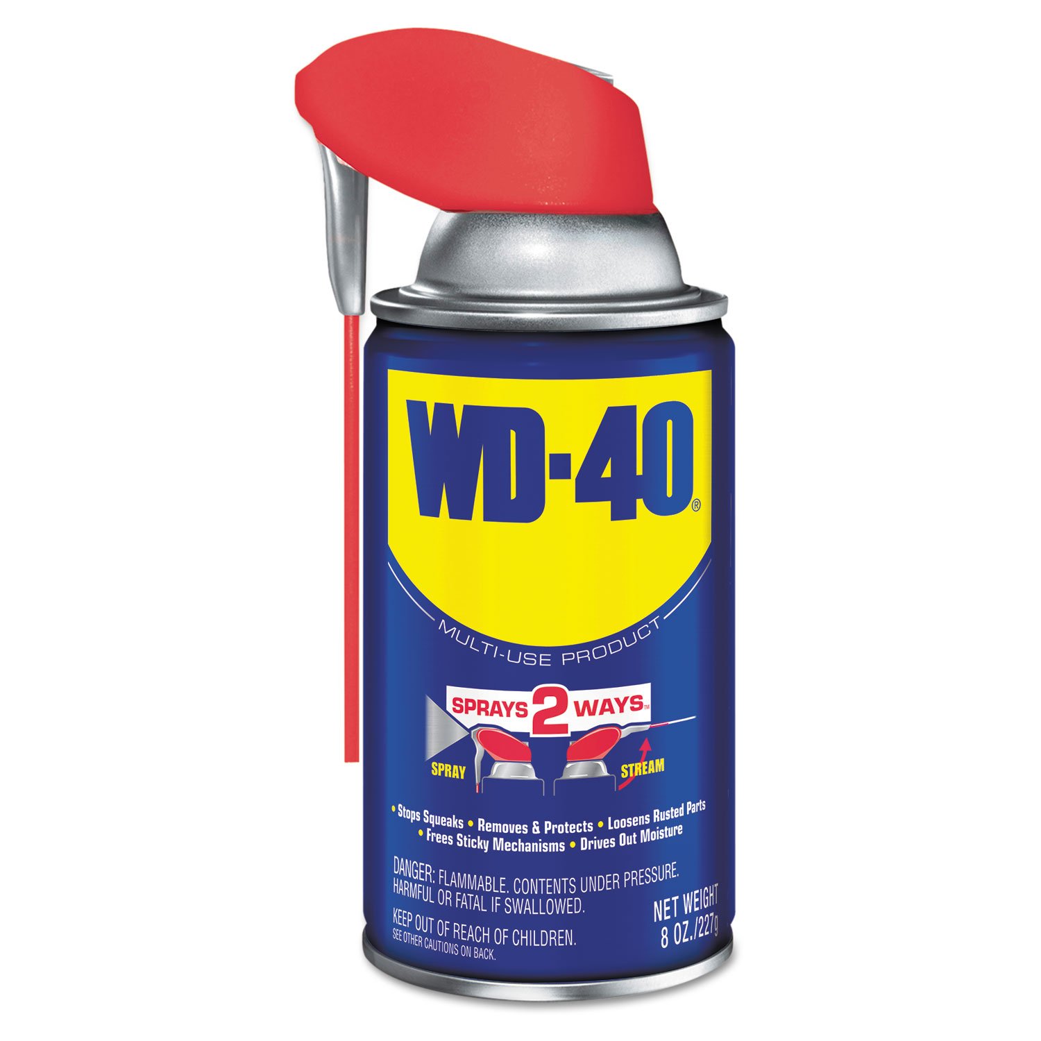 WD-40Multi-Use Product with Smart Straw Sprays 2 Ways, 8 OZ [12-Pack]