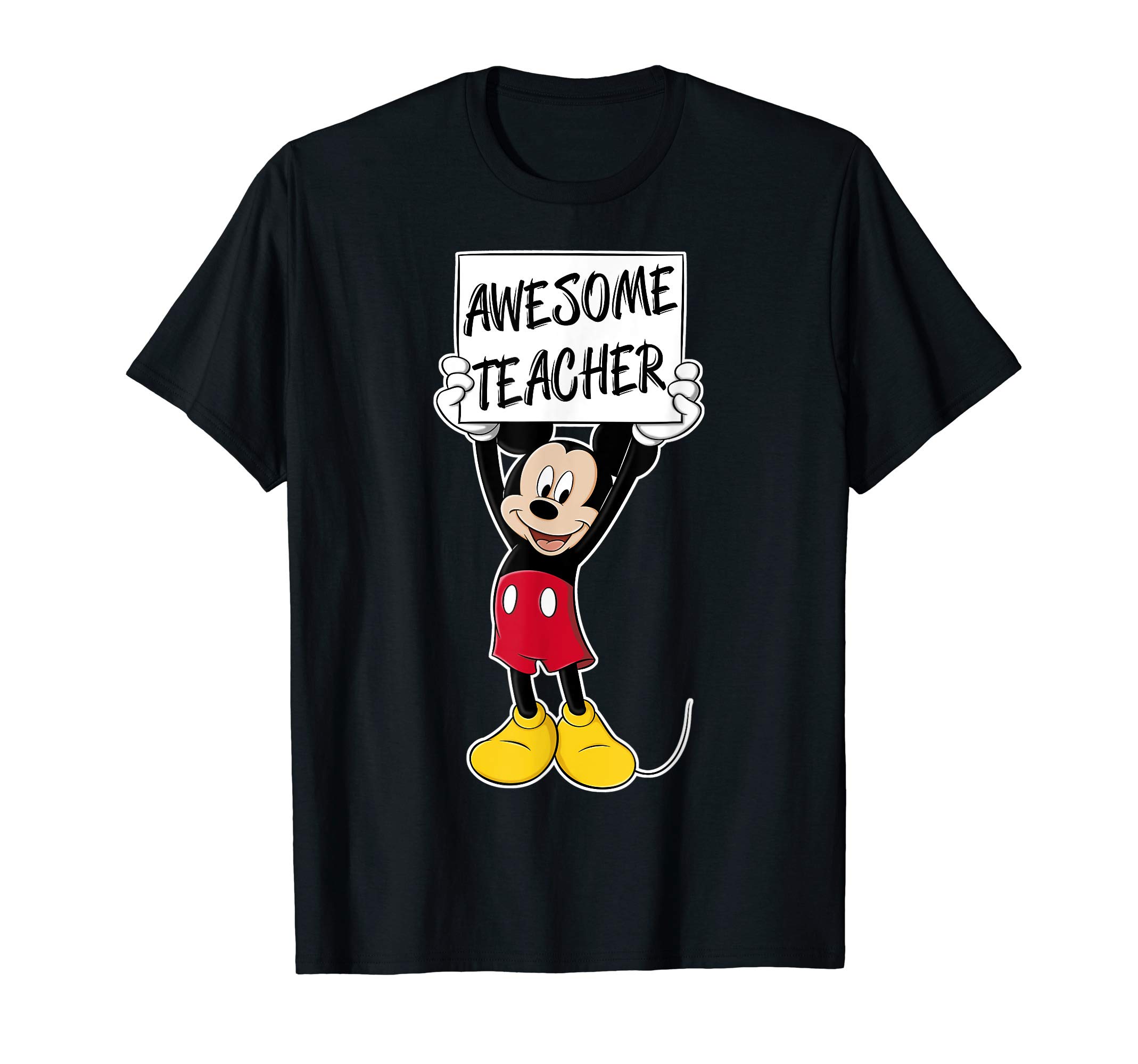 DisneyMickey And Friends Awesome Teacher Vintage Sign T-Shirt