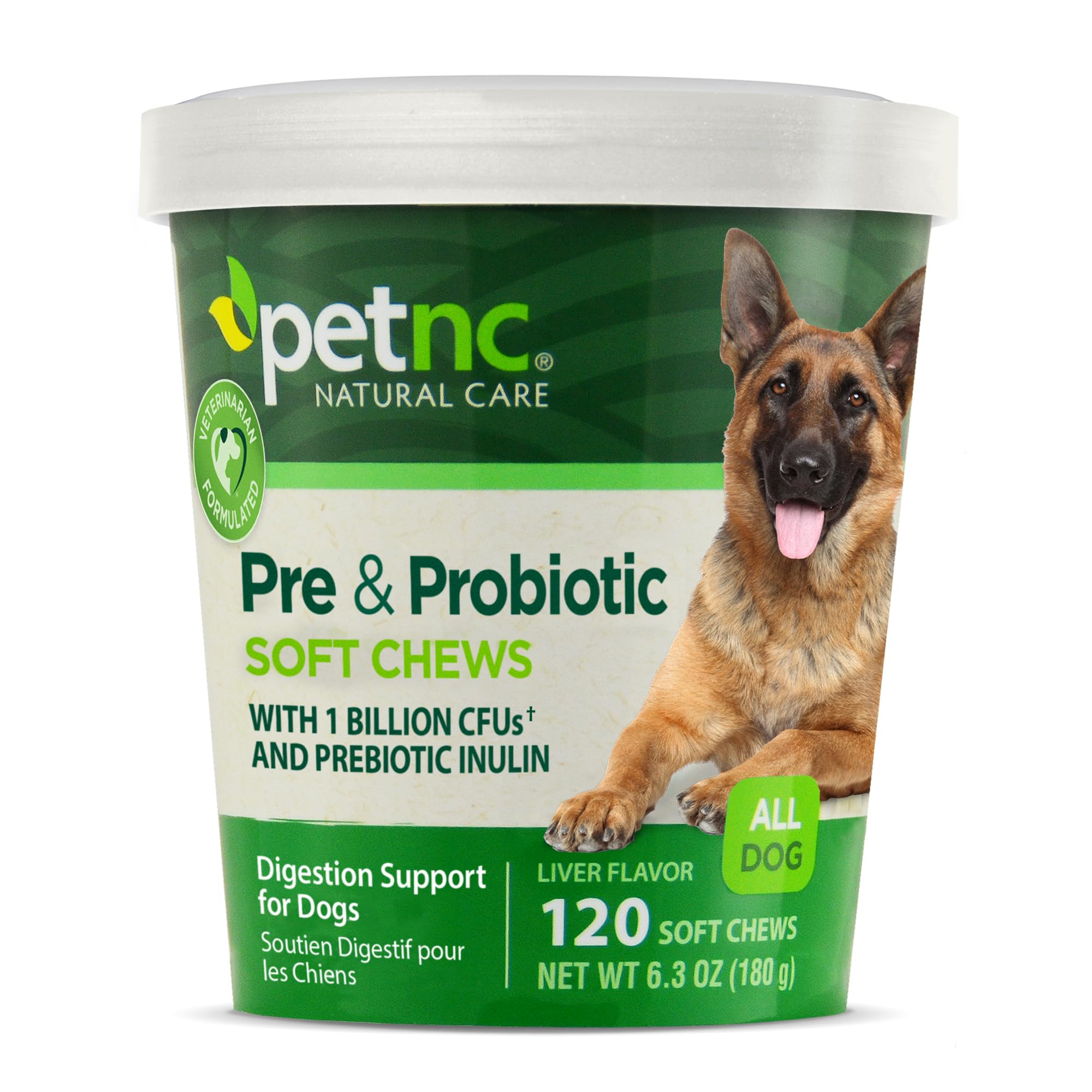 PetNC Natural Care Pre & Probiotic Soft Chews, 120 ct (Pack of 1)