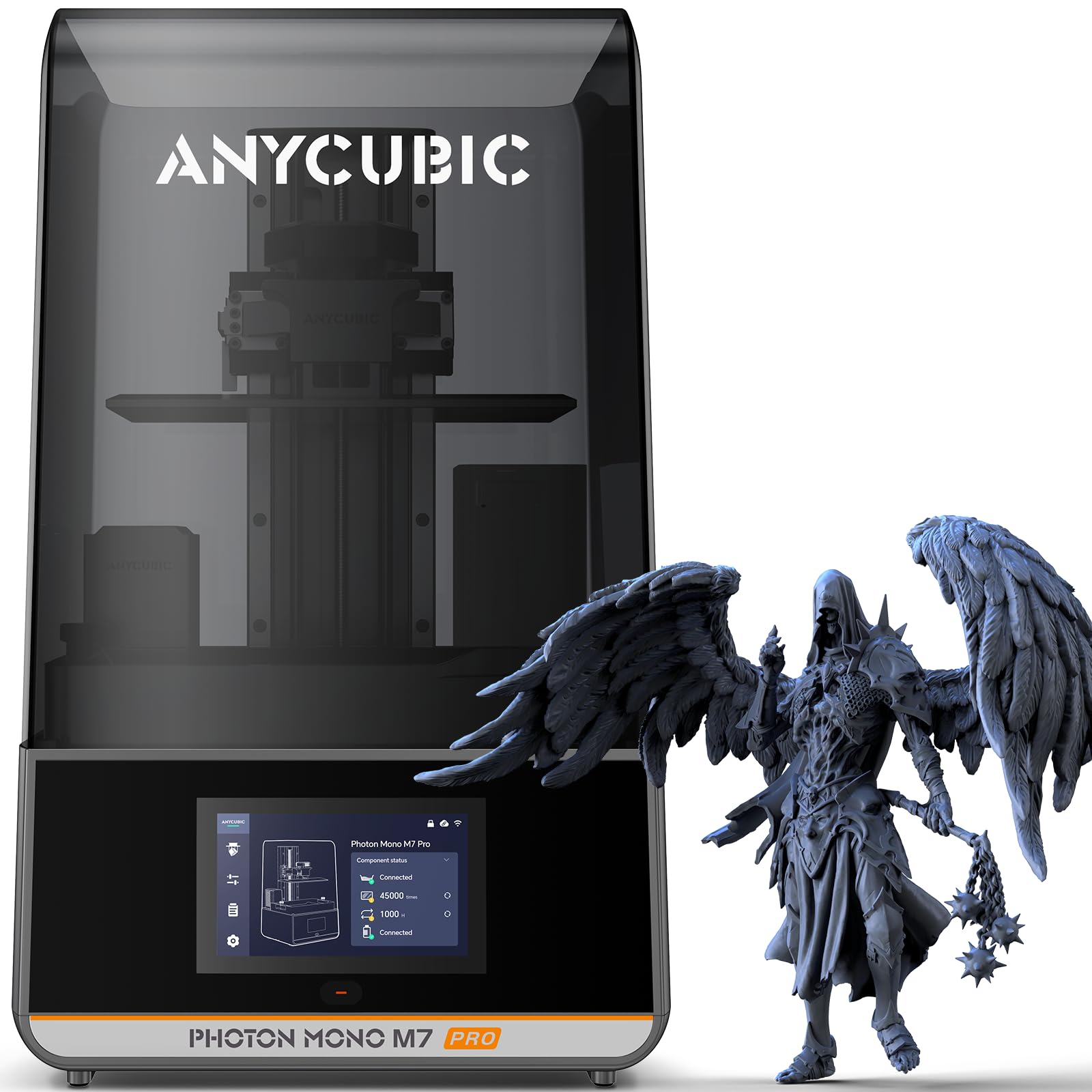 ANYCUBIC Photon Mono M7 Pro, 170mm/h Ultra-High Speed Resin 3D Printer, 14K Mono LCD, Latest LighTurbo 3.0, Plug-in Mini Air Purifier, Resin Auto-Fill, 8.77” x 4.96“ x 9.05“ Large Printing Size