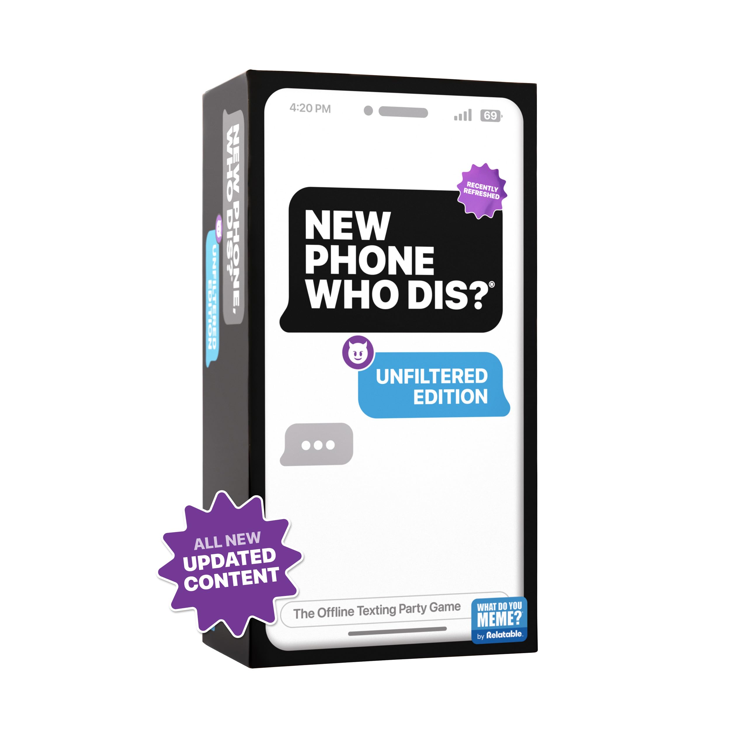 WHAT DO YOU MEME? New Phone|Who Dis?-For Adult Party Game|Pack of 1