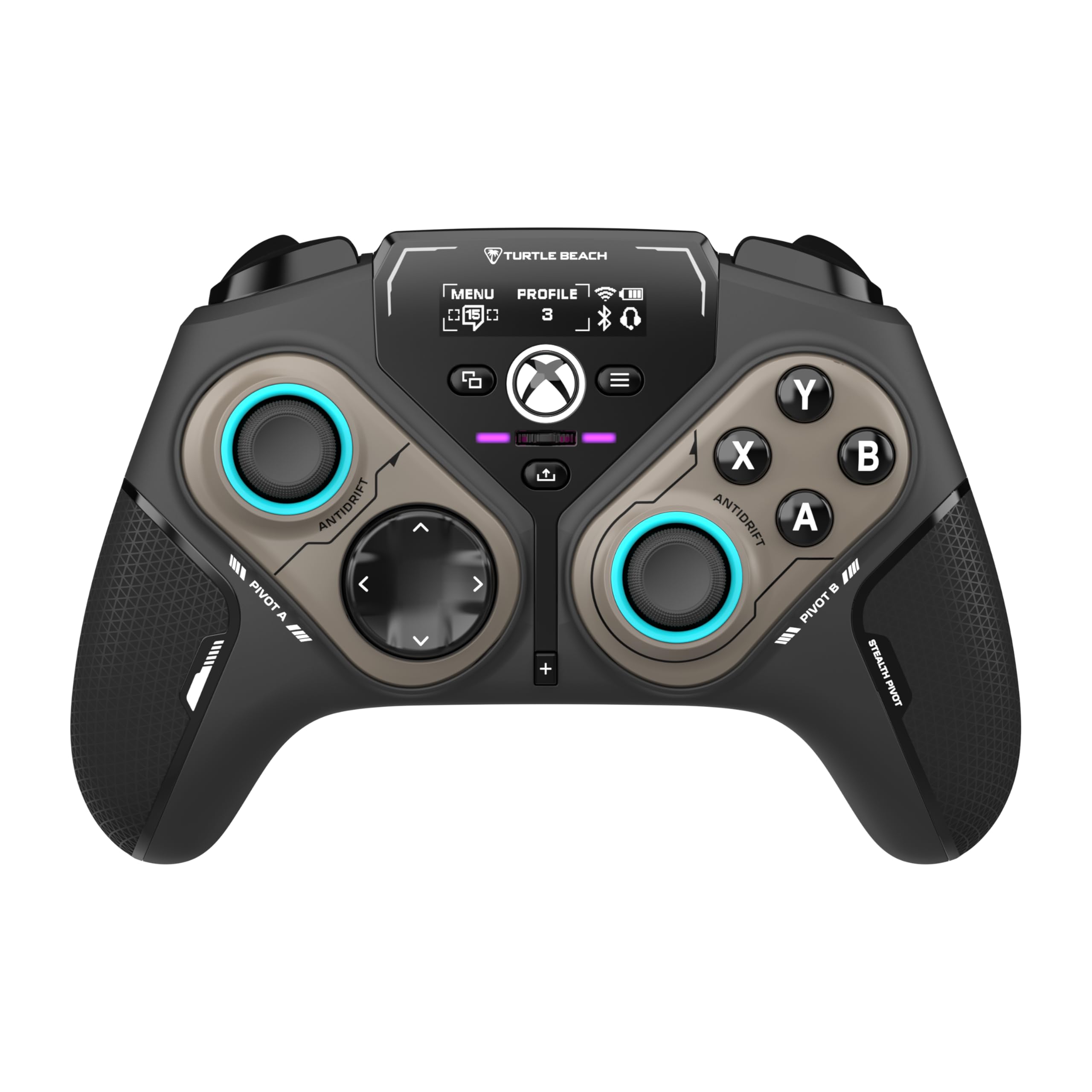 Turtle Beach Stealth Pivot Wireless Smart Game Controller - Windows PC, Xbox Series X|S, Xbox One, Android – Rotating Modules, Display Dashboard, Hall-Effect Sticks, Remappable Buttons, Bluetooth