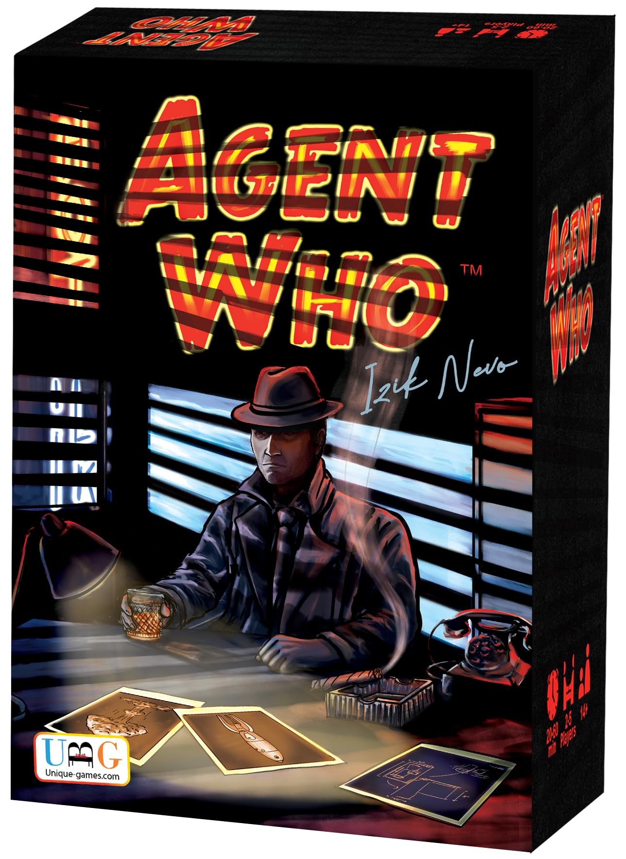 AGENT WHO? Social Mini Party Game Based on Deduction and Strategy | 2-5 Players | Perfect for Family, Friends, and Game Nights | 20-60 Min | Great as a Filler Game