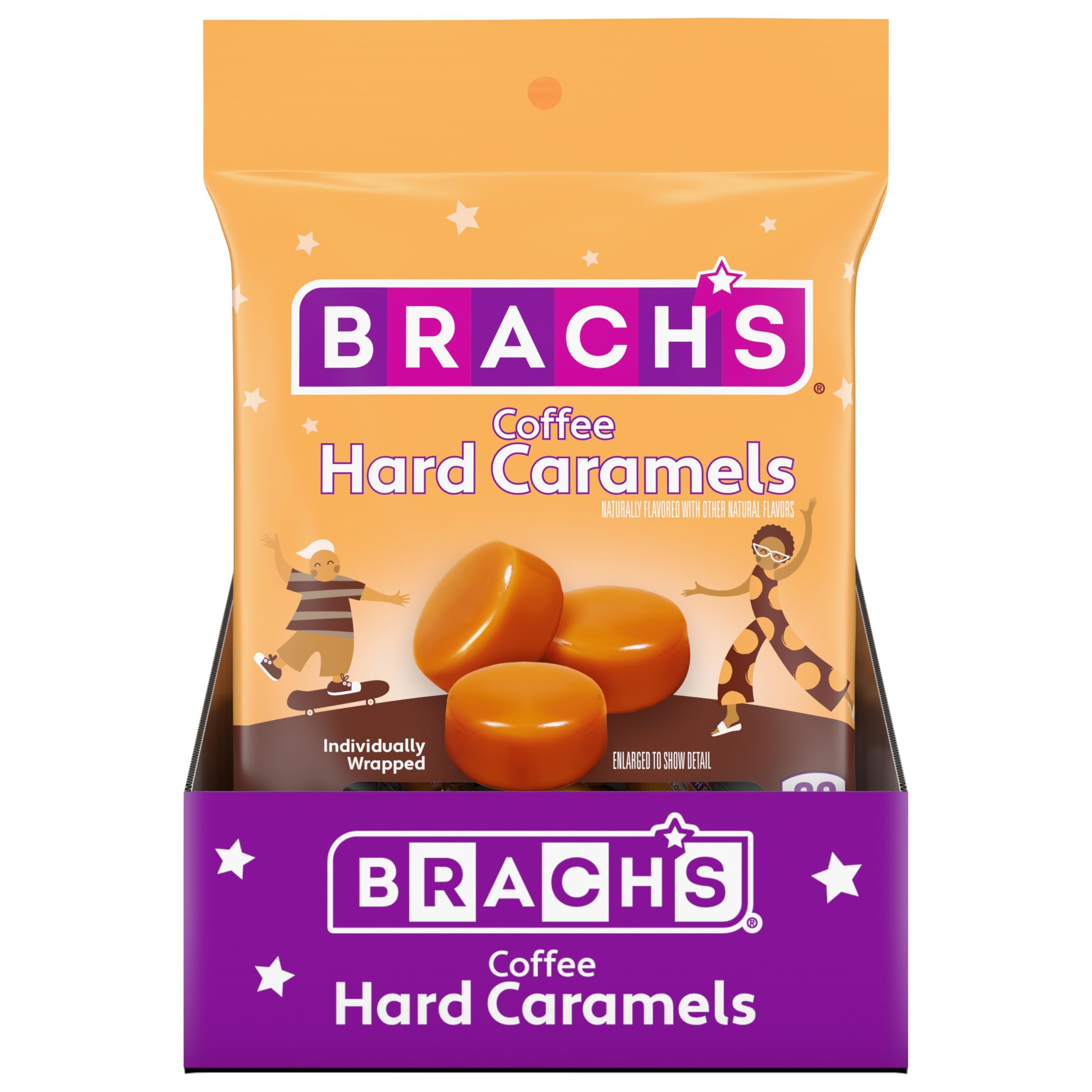 Brach'sNips Coffee Flavored Hard Candy, Individually Wrapped Candy, 3.25 Ounce Bags (Pack of 12)