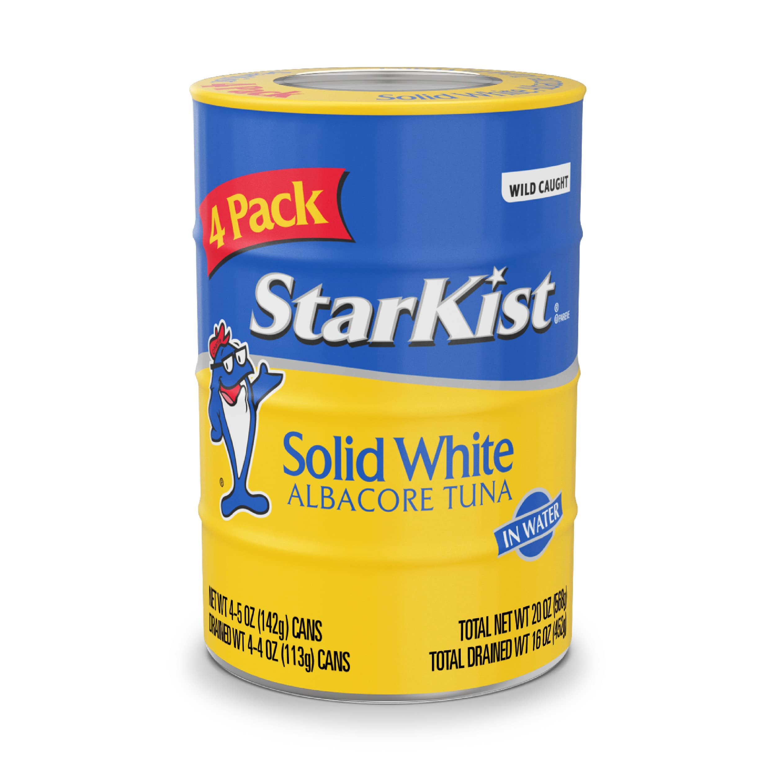 StarKist Solid White Albacore Tuna in Water, 5 Ounce (Pack of 4)