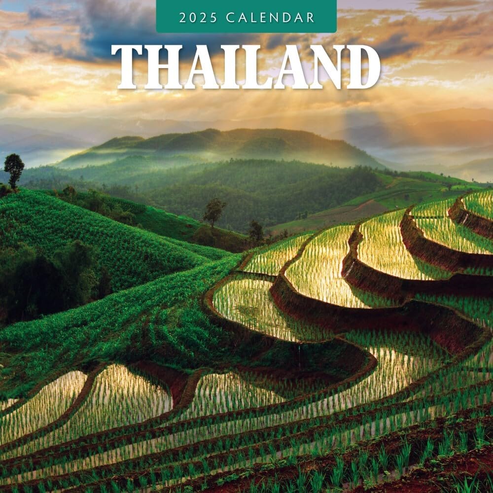 Thailand - 2025 Square Wall Calendar - by Red Robin Publishing