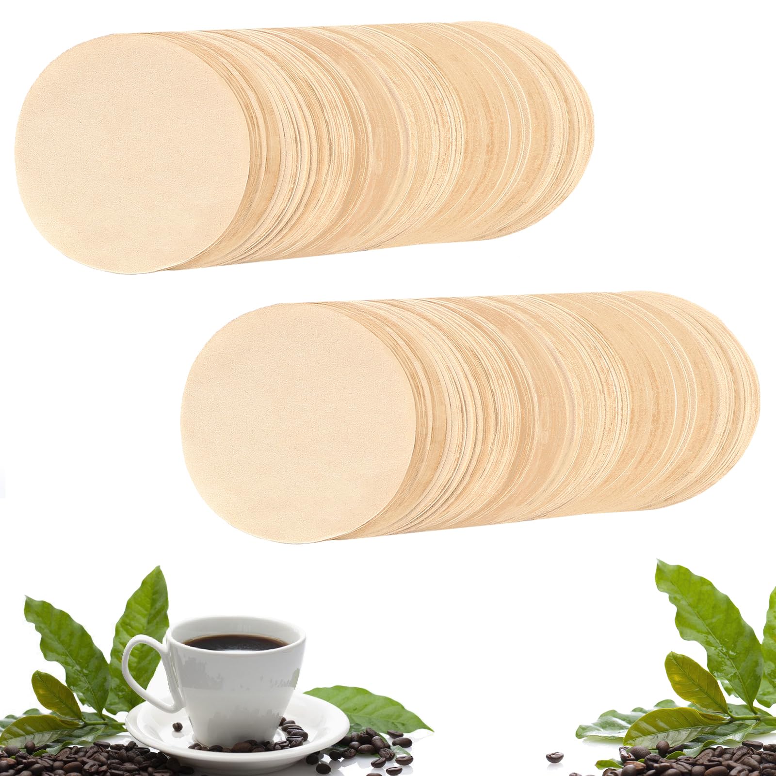 800 Count Espresso Coffee Filters, 51 mm Unbleached Round Coffee Paper Filter for Espresso Machine, Disposable Coffee Filter Compatible with Espresso Coffee Maker