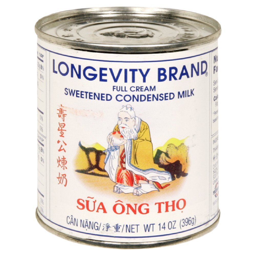 Longevity Sweetened Condensed Milk 14 Oz. (Pack of 2)