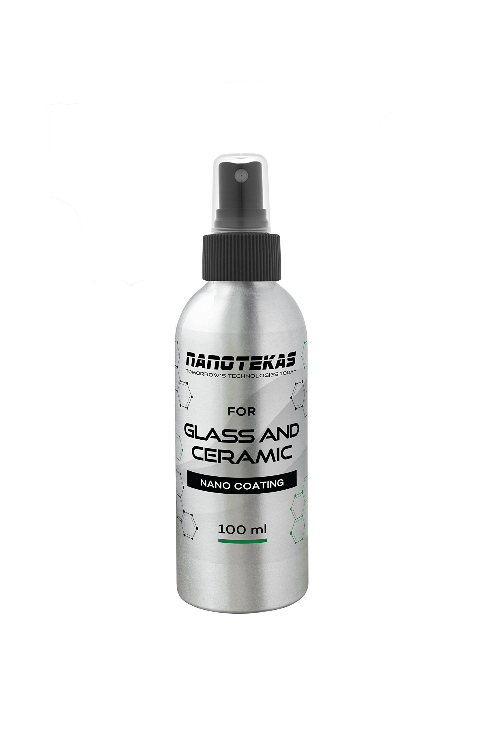 Nanotekas 2 x Glass and Ceramic Nano Spray Coating For Shower Glass Cabinets and Ceramic Window Doors, Water Repellent Protection Glass Guard Nano Wiper