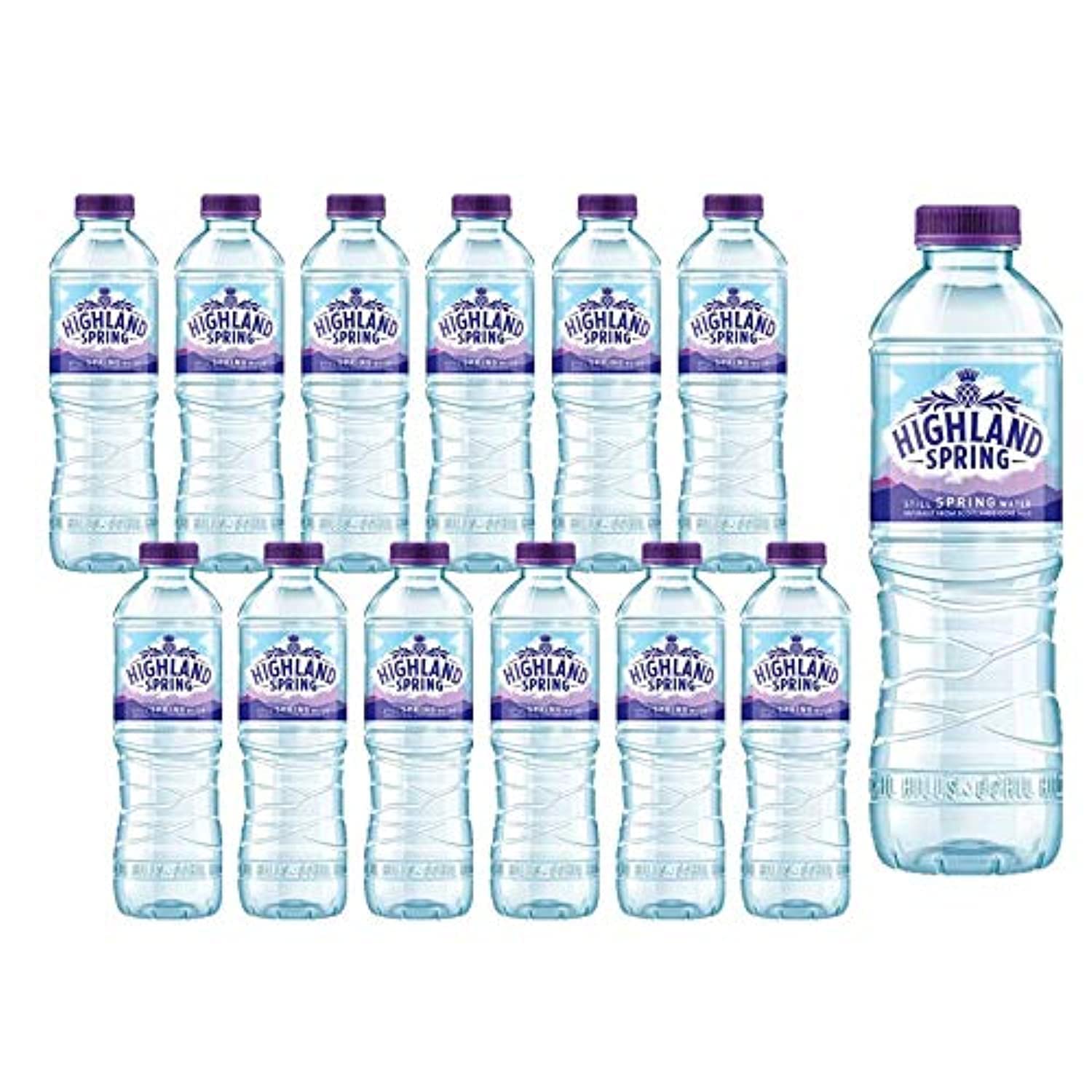 Highland Spring Water Still PET - 500 ml (Pack of 12)