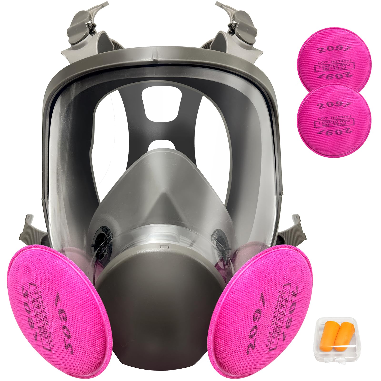 Gas Masks Survival Nuclear and Chemical, Respirator Mask with Filters for Asbestos, Fume, Resin, Painting and Dust