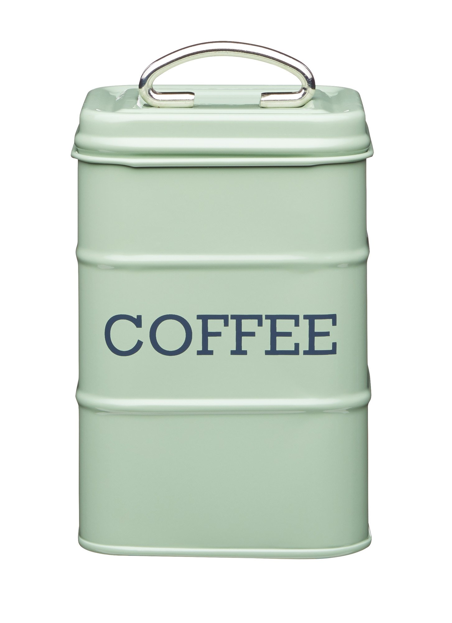 KitchenCraft Living Nostalgia Coffee Storage Canister, 11 x 17 cm (4" x 6.5") - English Sage Green