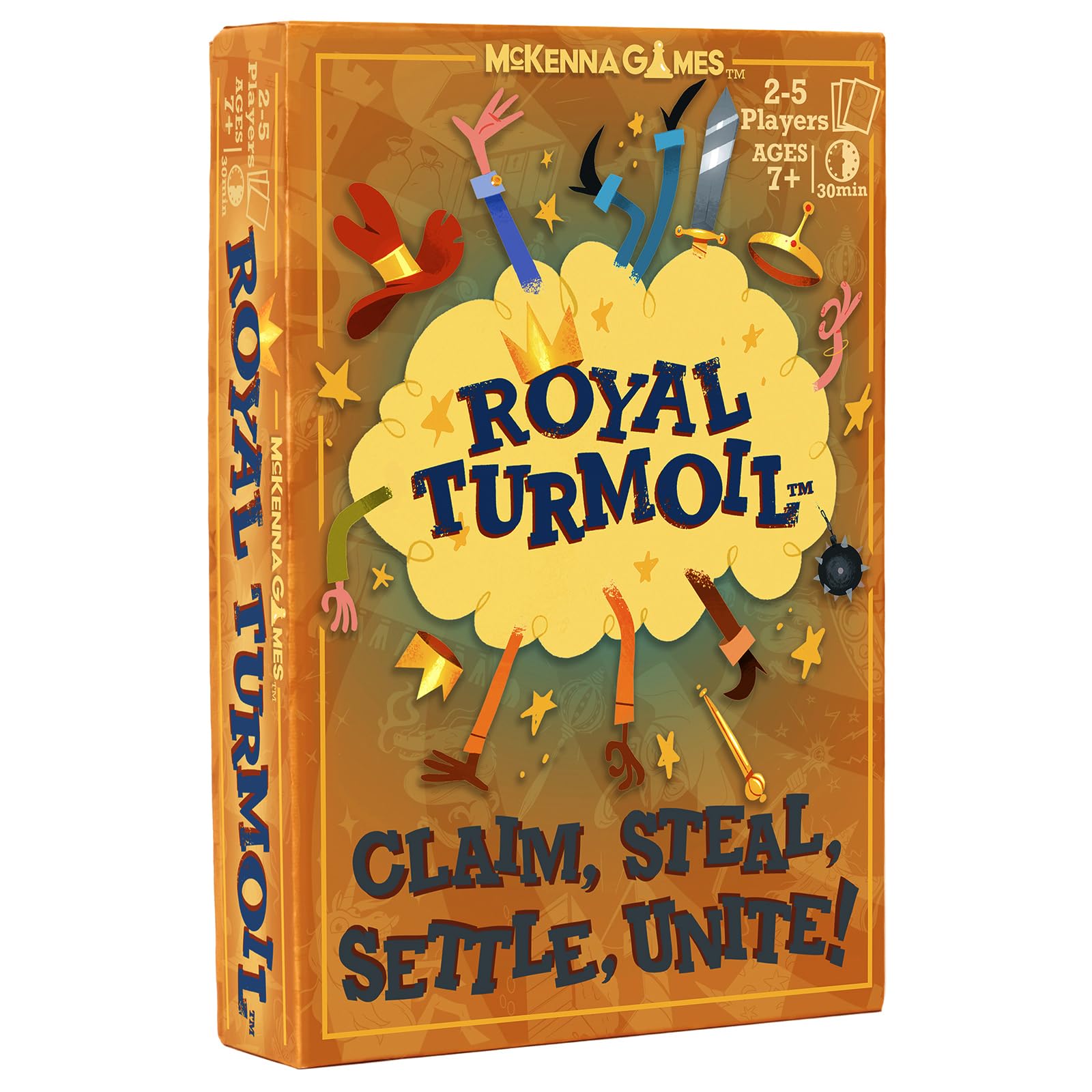 Royal Turmoil – New Wildly Fun Card Game for Kids 8-12, for Kids and Adults, Family Game and Learning Game for Family Night with Fast Setup and Fun Play