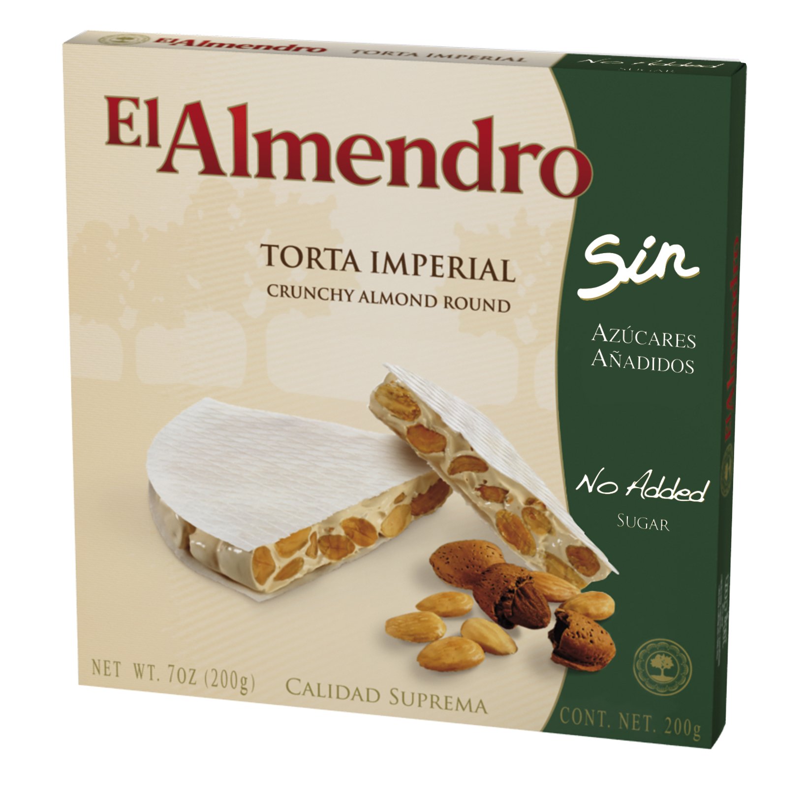 El AlmendroImperial Almond Nougat, No Added Sugars - 200 g