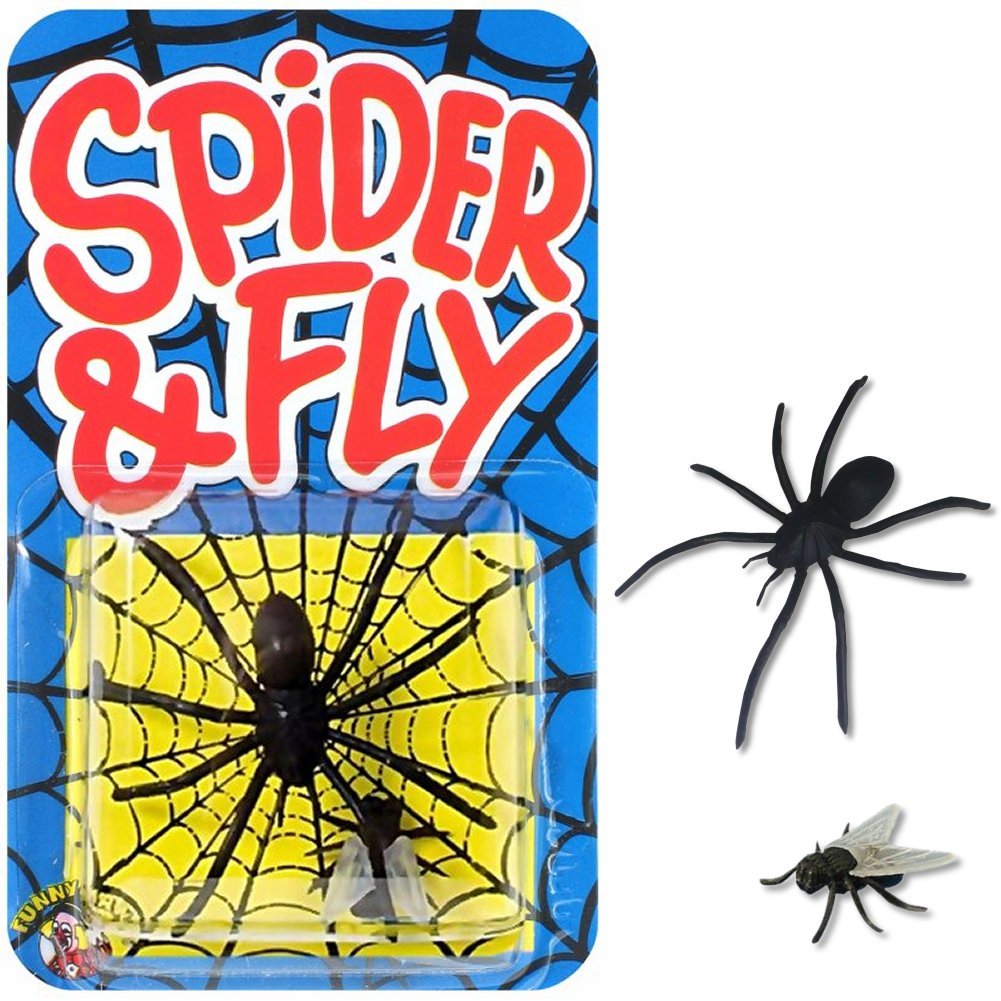 Novelty Joke Gag Trick Spider And Fly By Funnyman X 1 For Party Bag Filler Favor